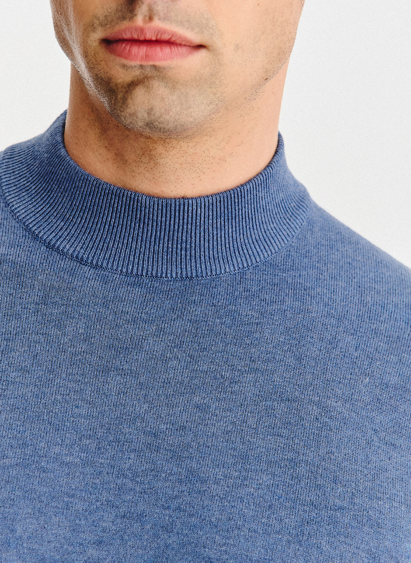 PAKO LORENTE - Półgolf męski w niebieskim kolorze - Pako Lorente