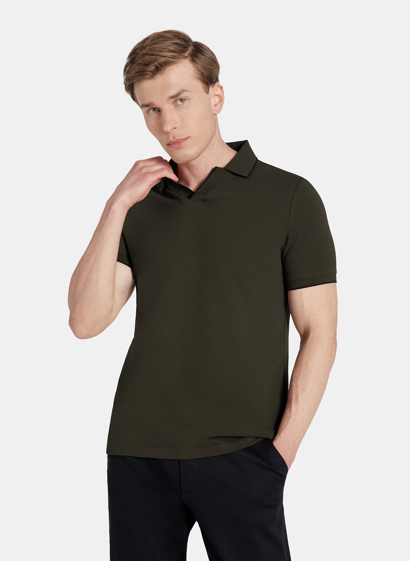 PAKO LORENTE - T-shirt polo zielony - Pako Lorente