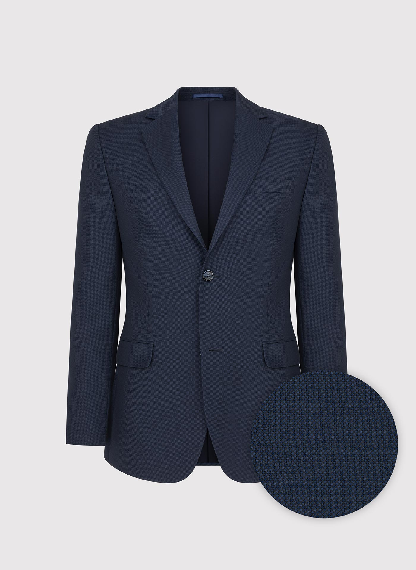 PAKO LORENTE - Granatowy wełniany garnitur męski - Pako Lorente