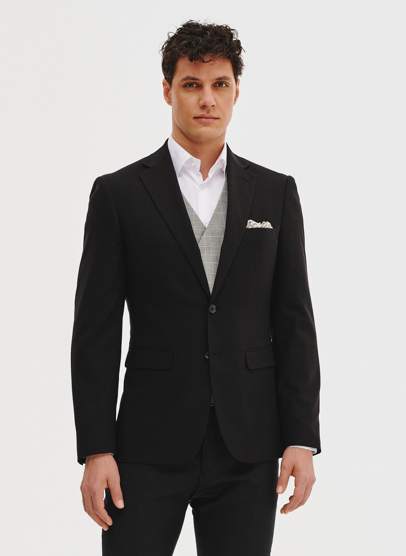 PAKO LORENTE - Czarna marynarka męska - Pako Lorente