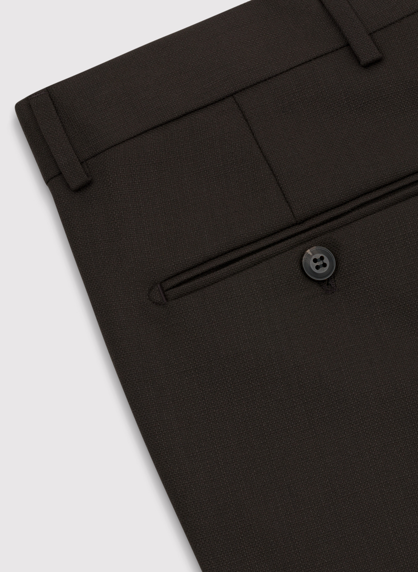 Brązowe spodnie w kant męskie - Pako Lorente