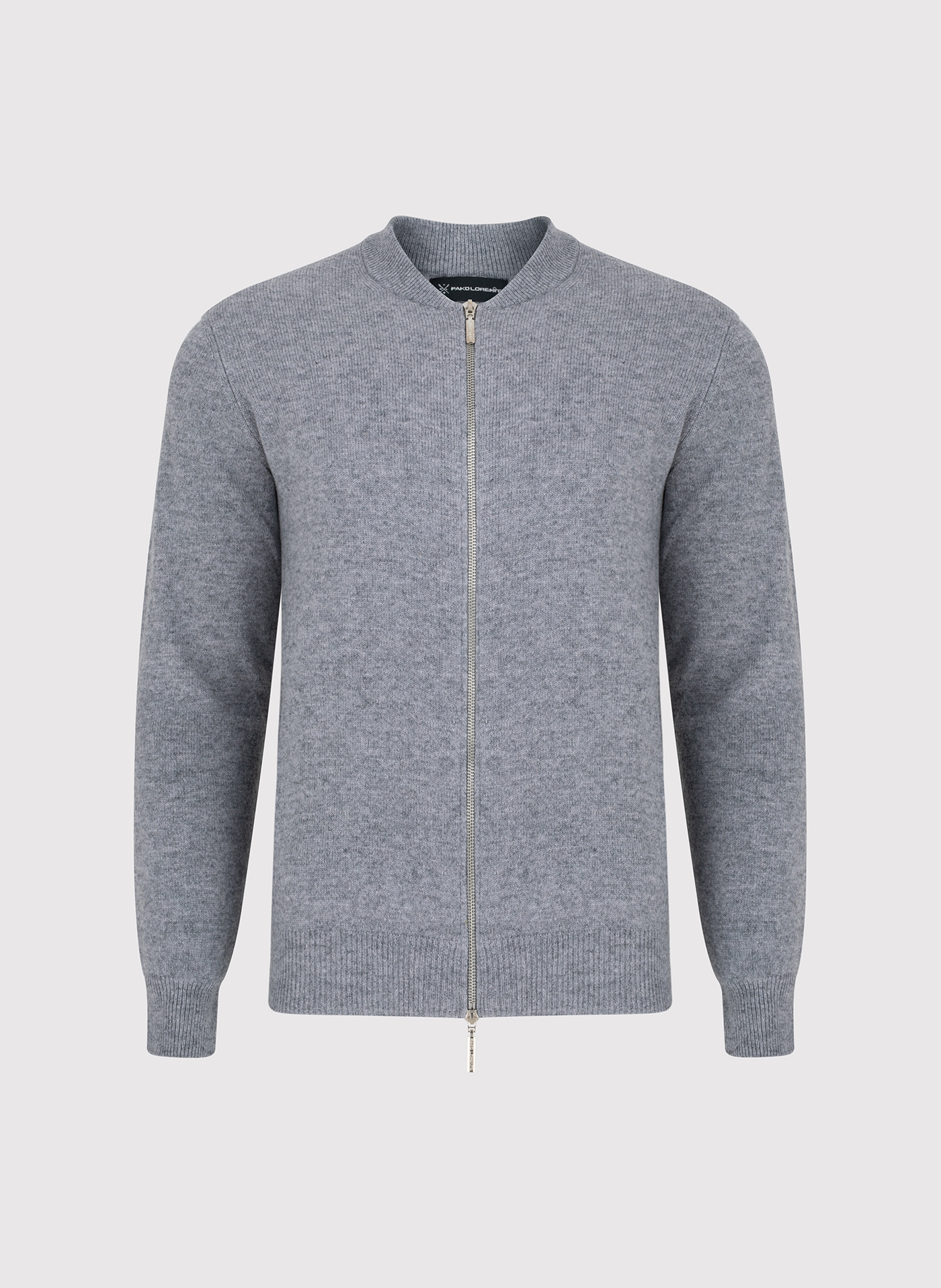 Sweter męski rozpinany w szarym kolorze - Pako Lorente