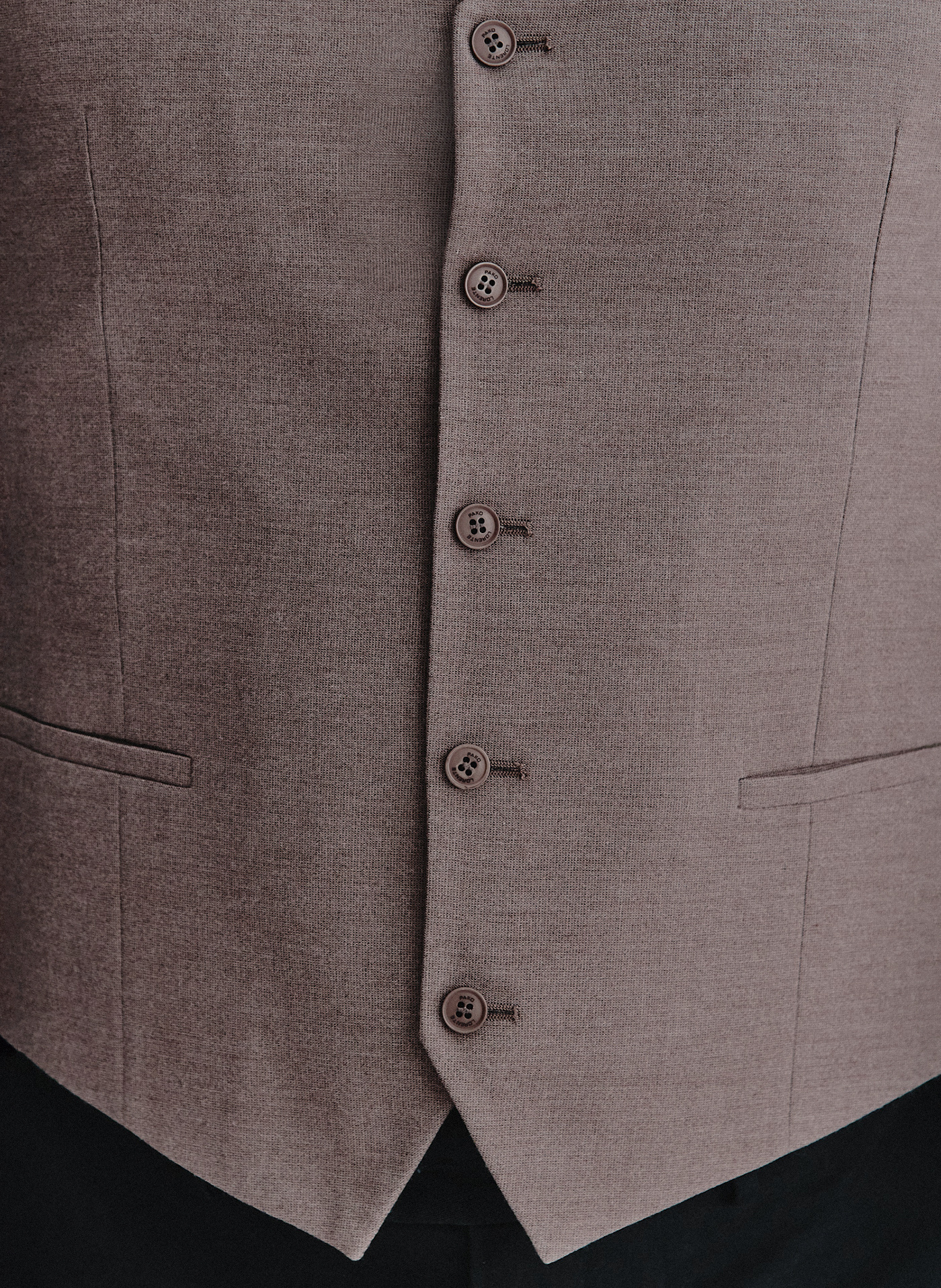 Brązowa kamizelka męska - Pako Lorente