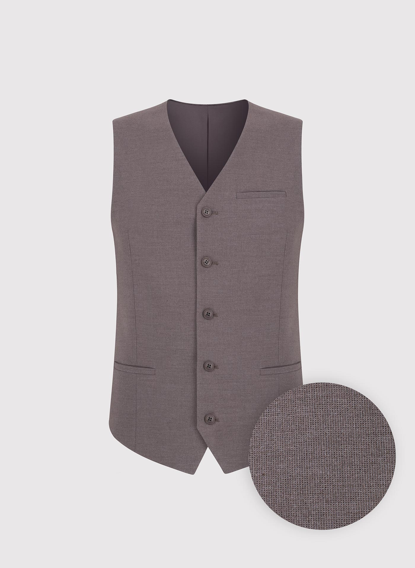 Brązowa kamizelka męska - Pako Lorente