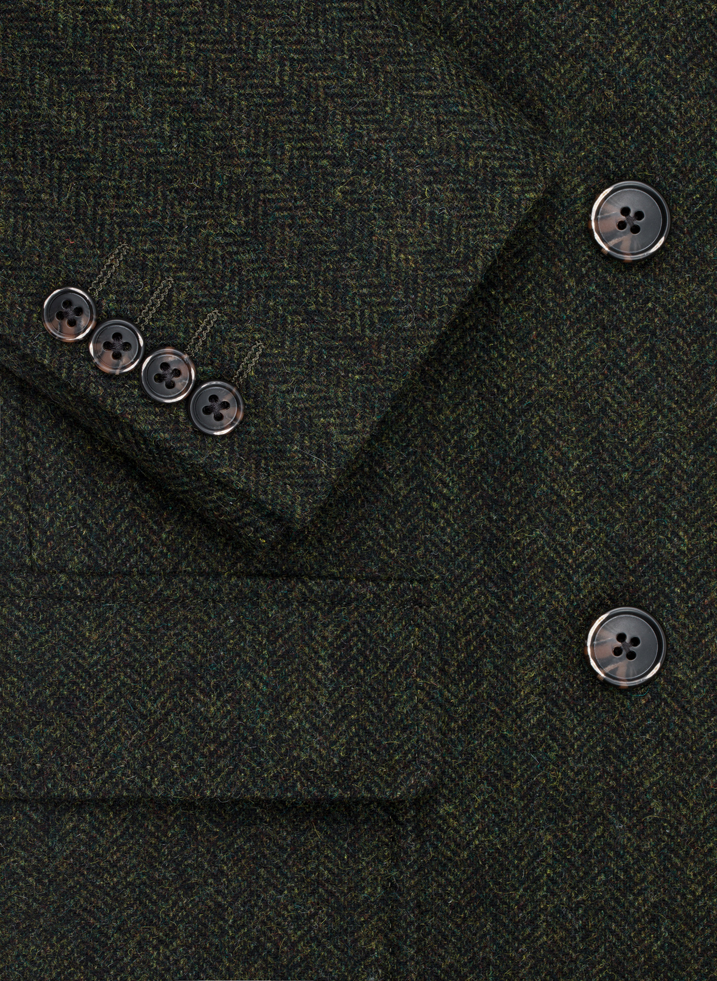 Zielony wełniany płaszcz męski - Pako Lorente