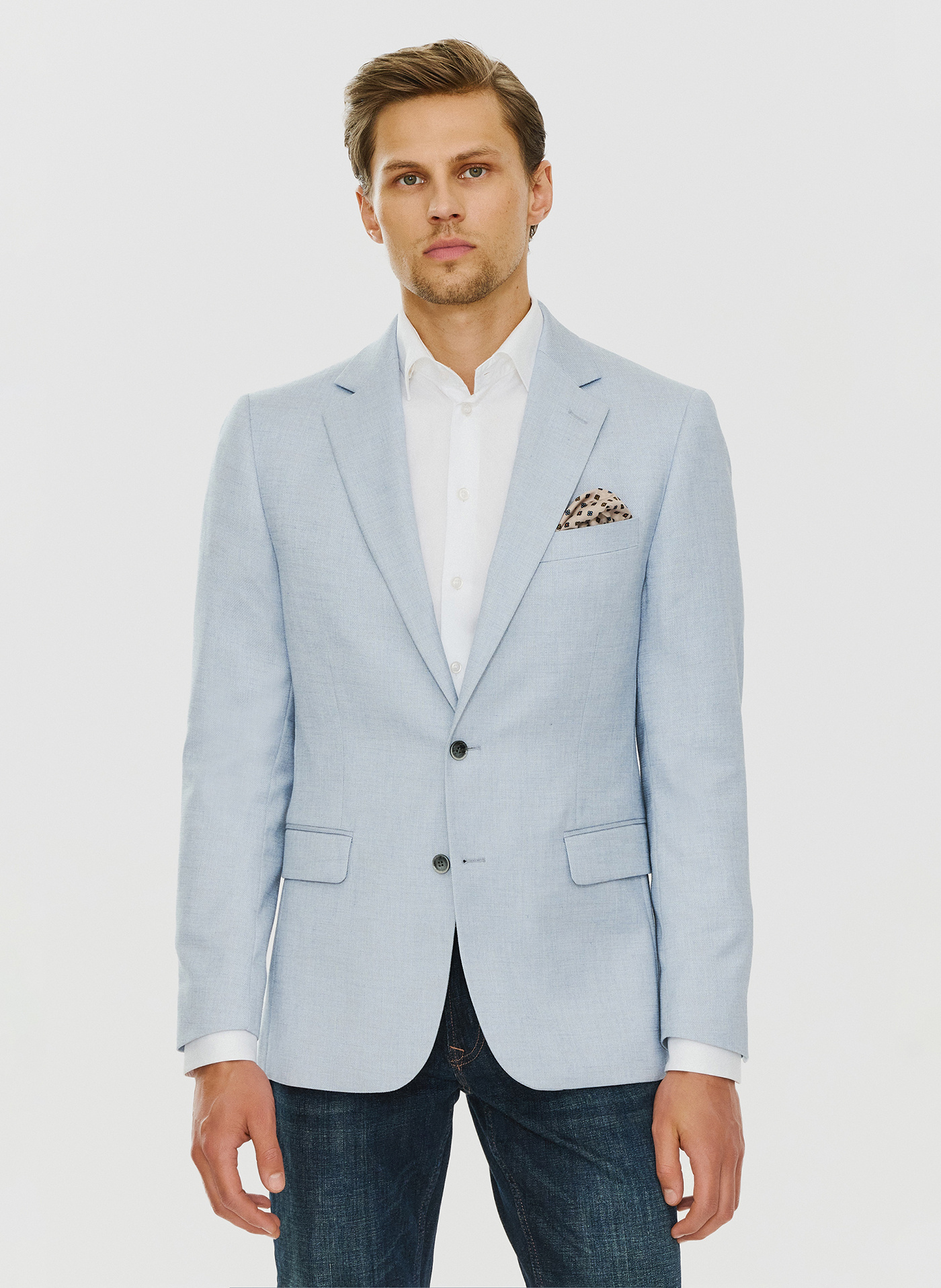 Niebieska marynarka męska - Pako Lorente