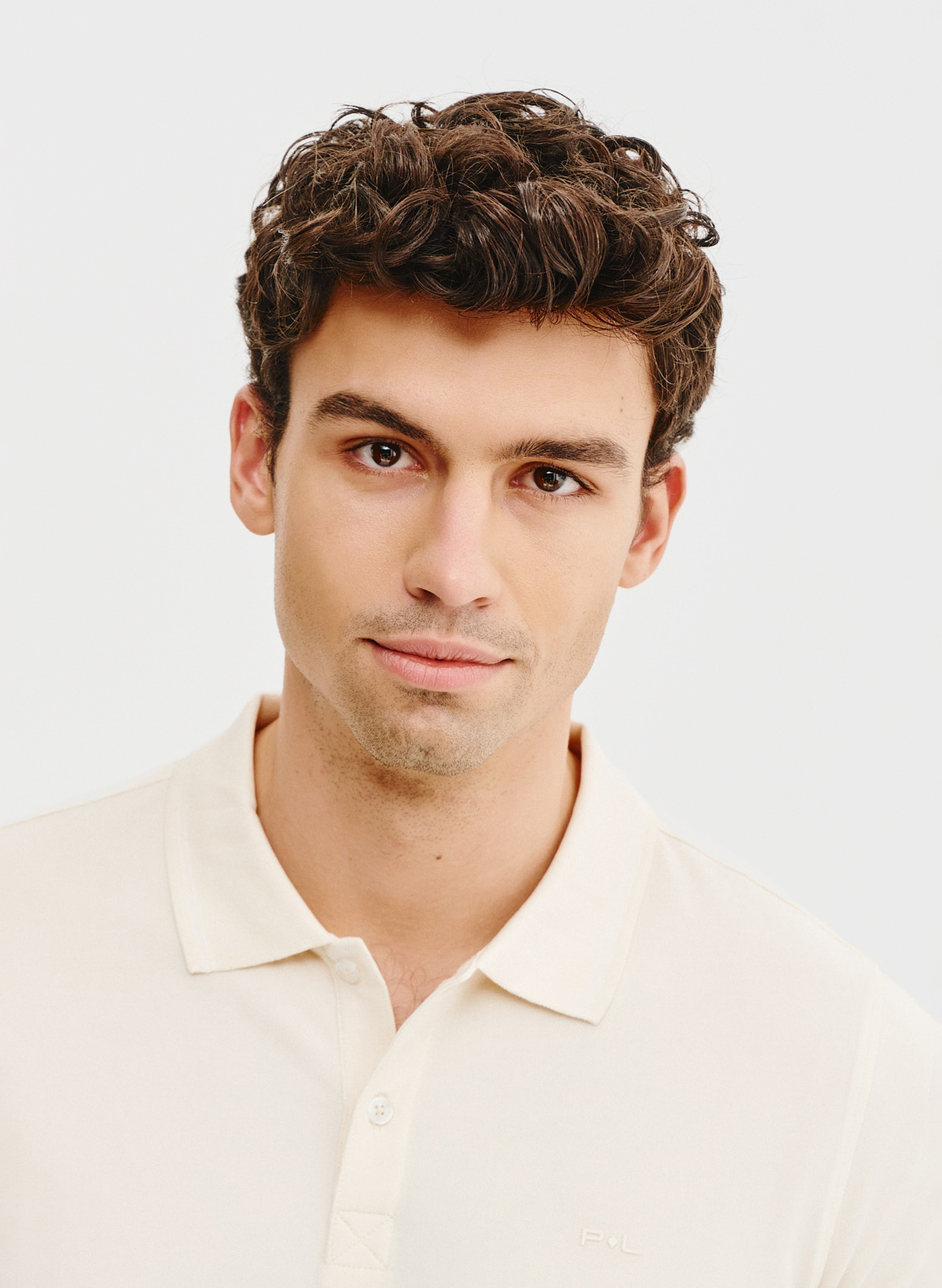 T-shirt polo w kolorze waniliowym - Pako Lorente