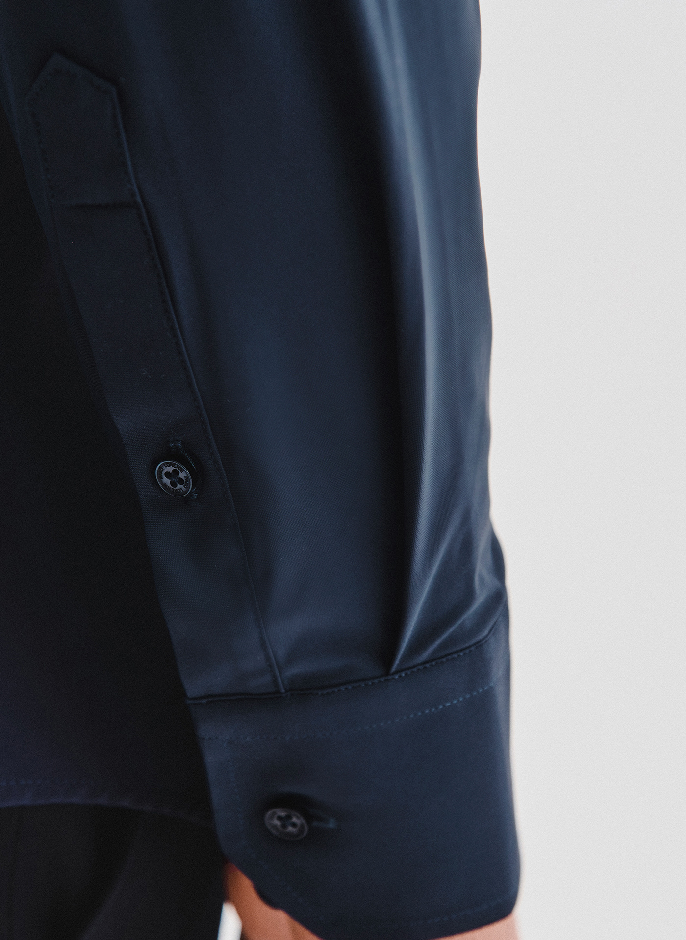 Granatowa dzianinowa koszula męska - Pako Lorente