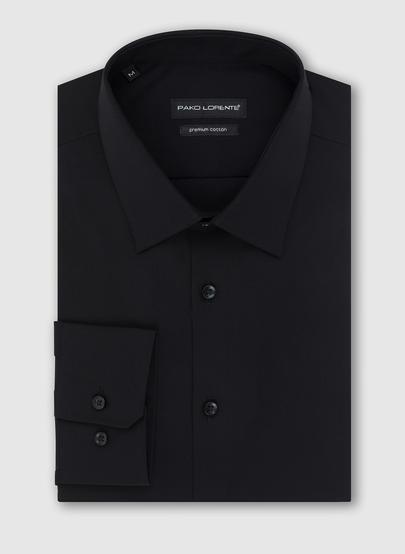 Koszula męska w kolorze czarnym P000B-1X-001-C-S - Pako Lorente