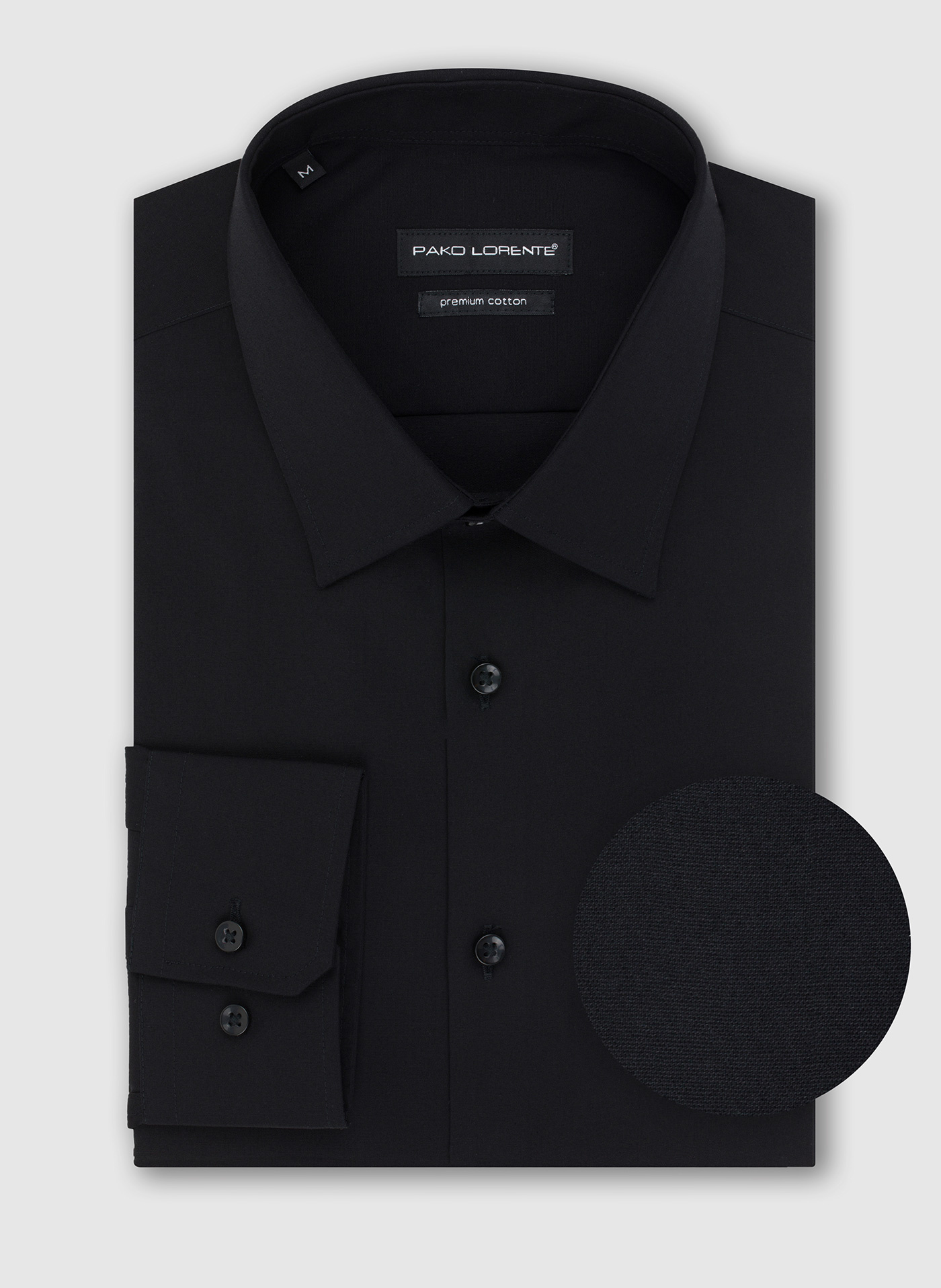 Koszula męska w kolorze czarnym P000B-1X-001-C-S - Pako Lorente