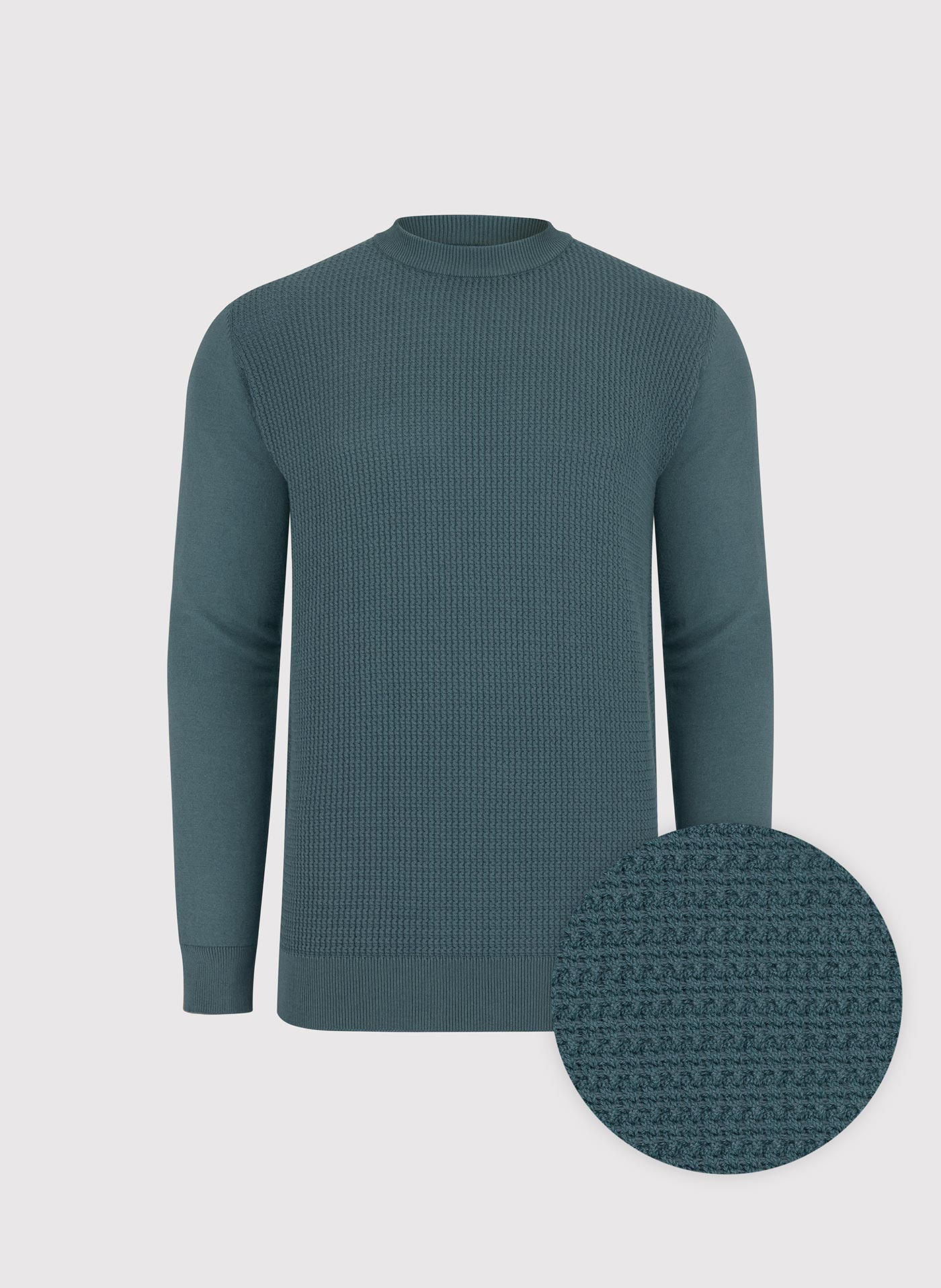 PAKO LORENTE - Turkusowy sweter męski - Pako Lorente