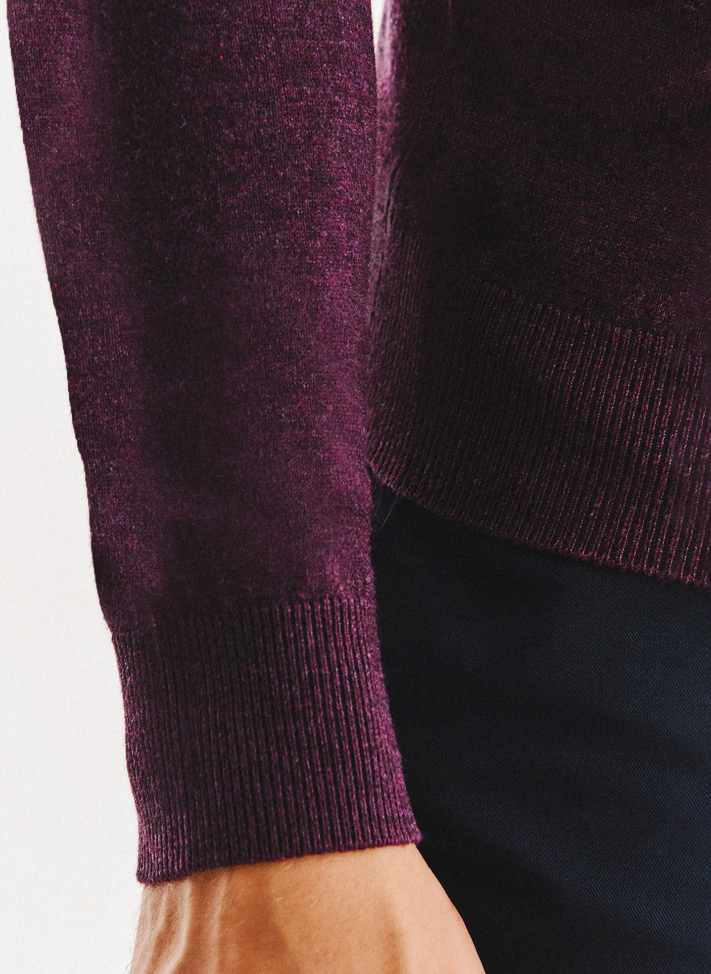 Fioletowy sweter męski - Pako Lorente