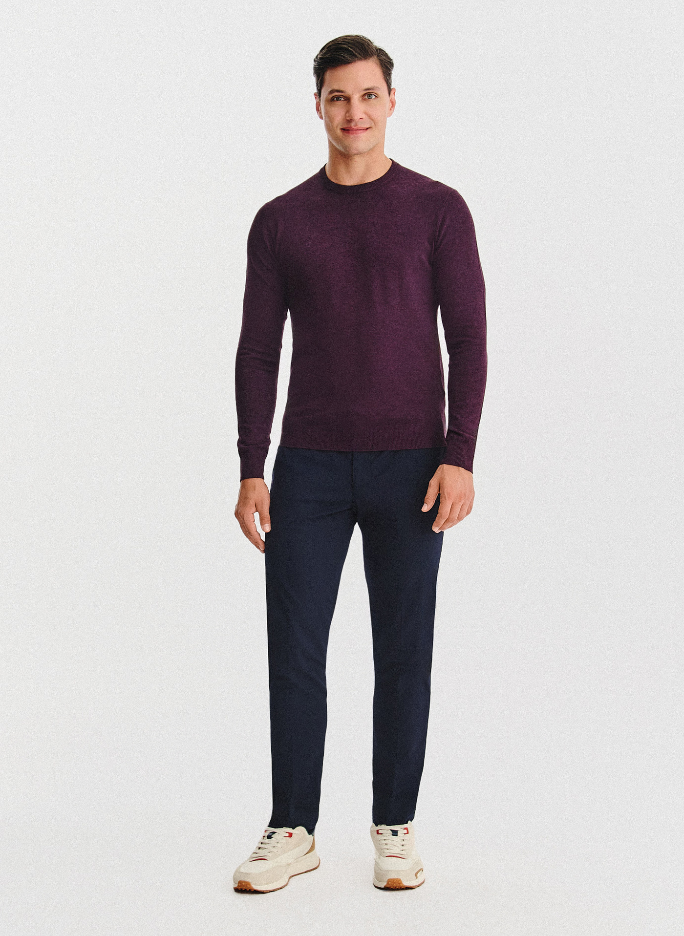 Fioletowy sweter męski - Pako Lorente