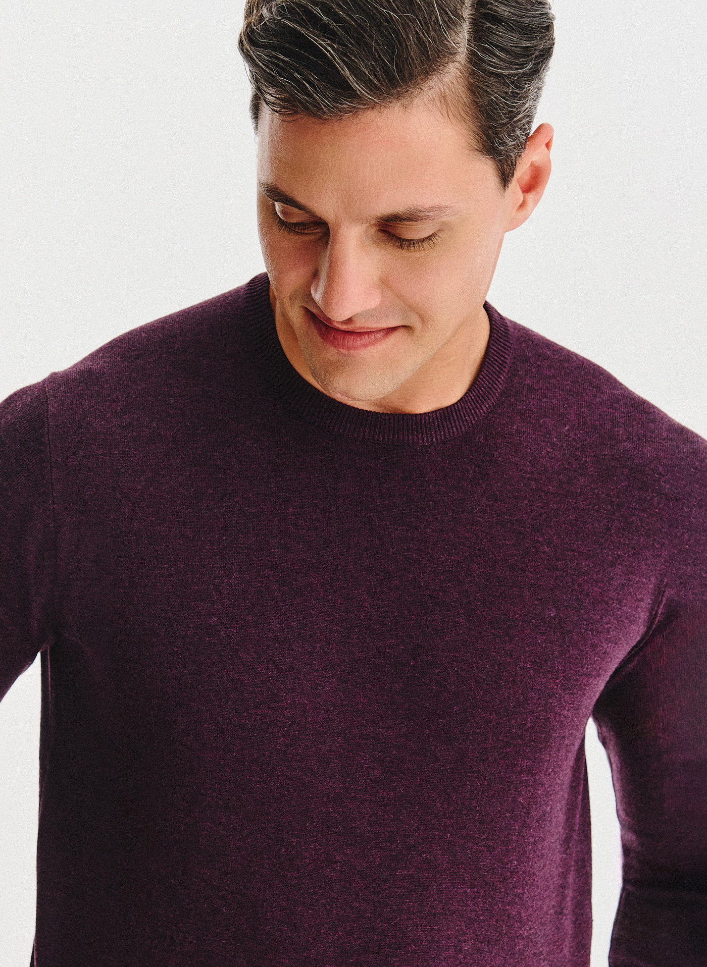 Fioletowy sweter męski - Pako Lorente