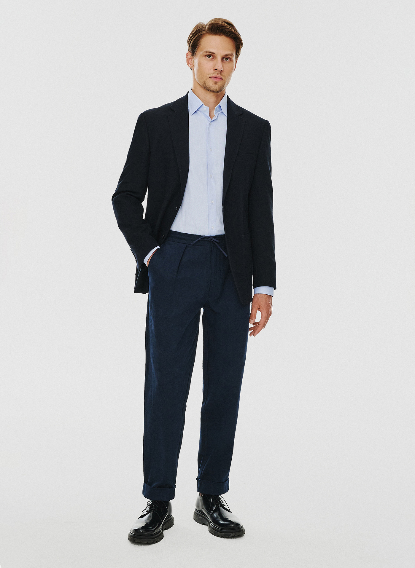 Bawełniane spodnie męskie casual - Pako Lorente