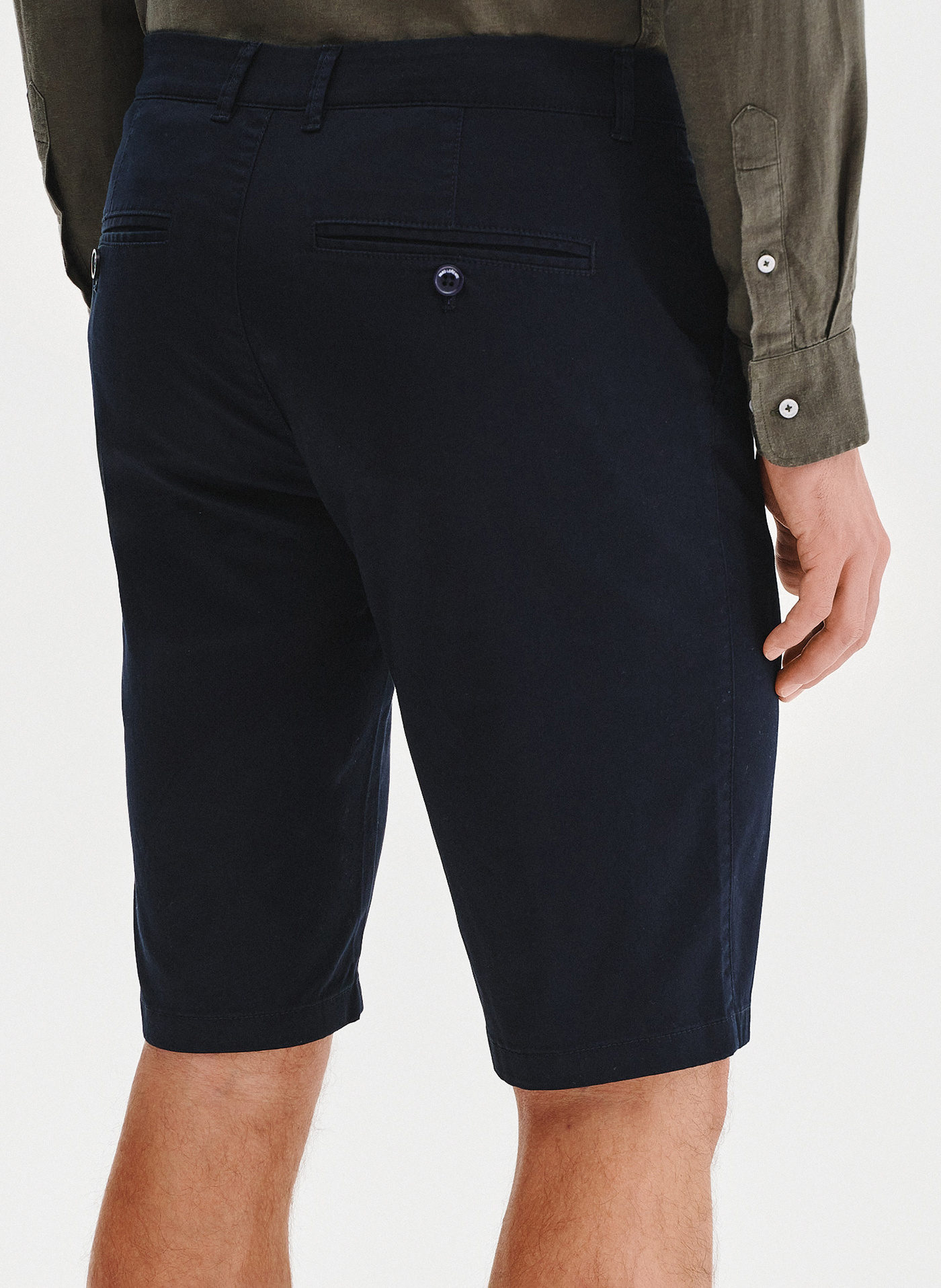 PAKO LORENTE - Granatowe szorty męskie - Pako Lorente