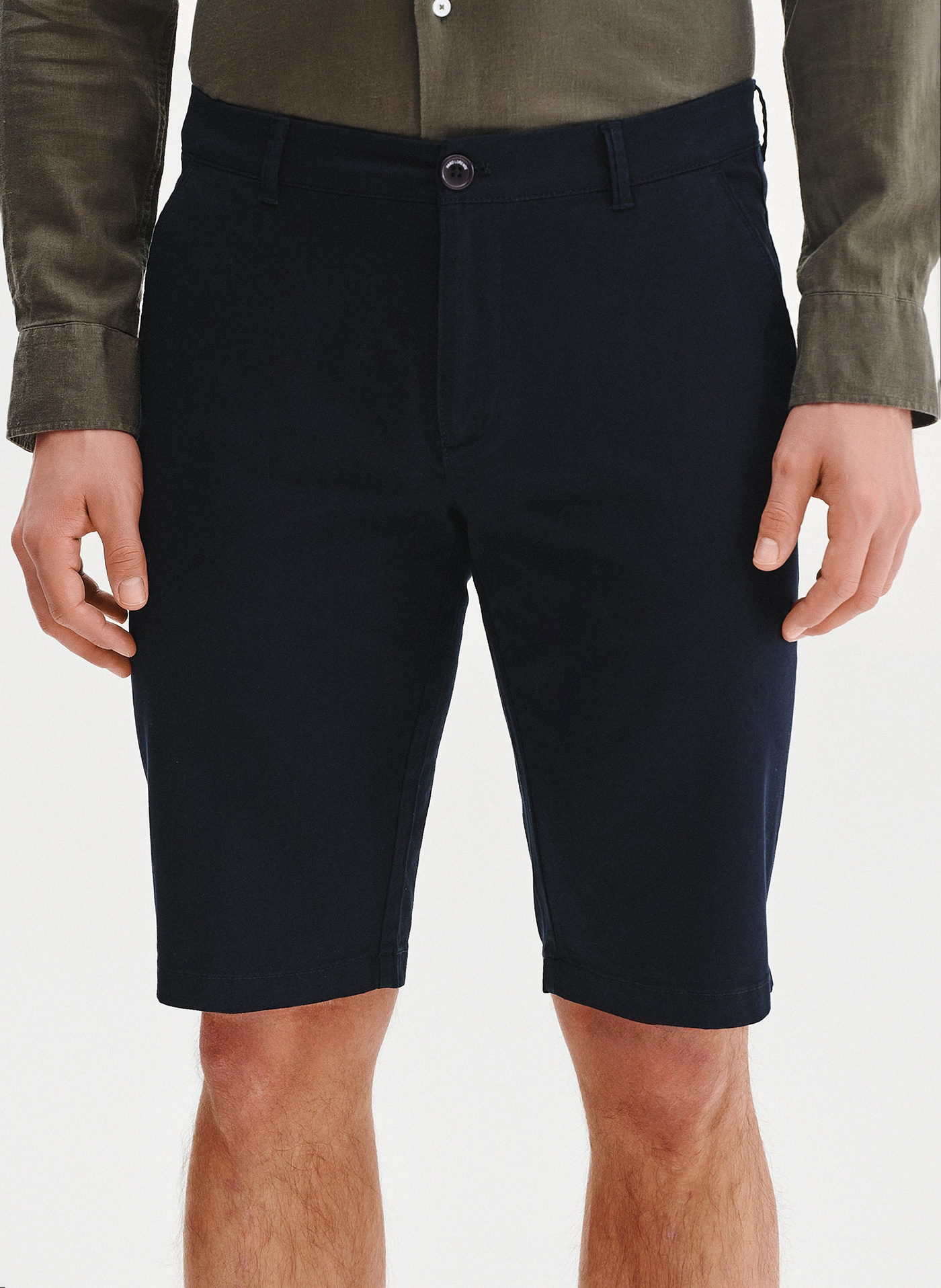 PAKO LORENTE - Granatowe szorty męskie - Pako Lorente