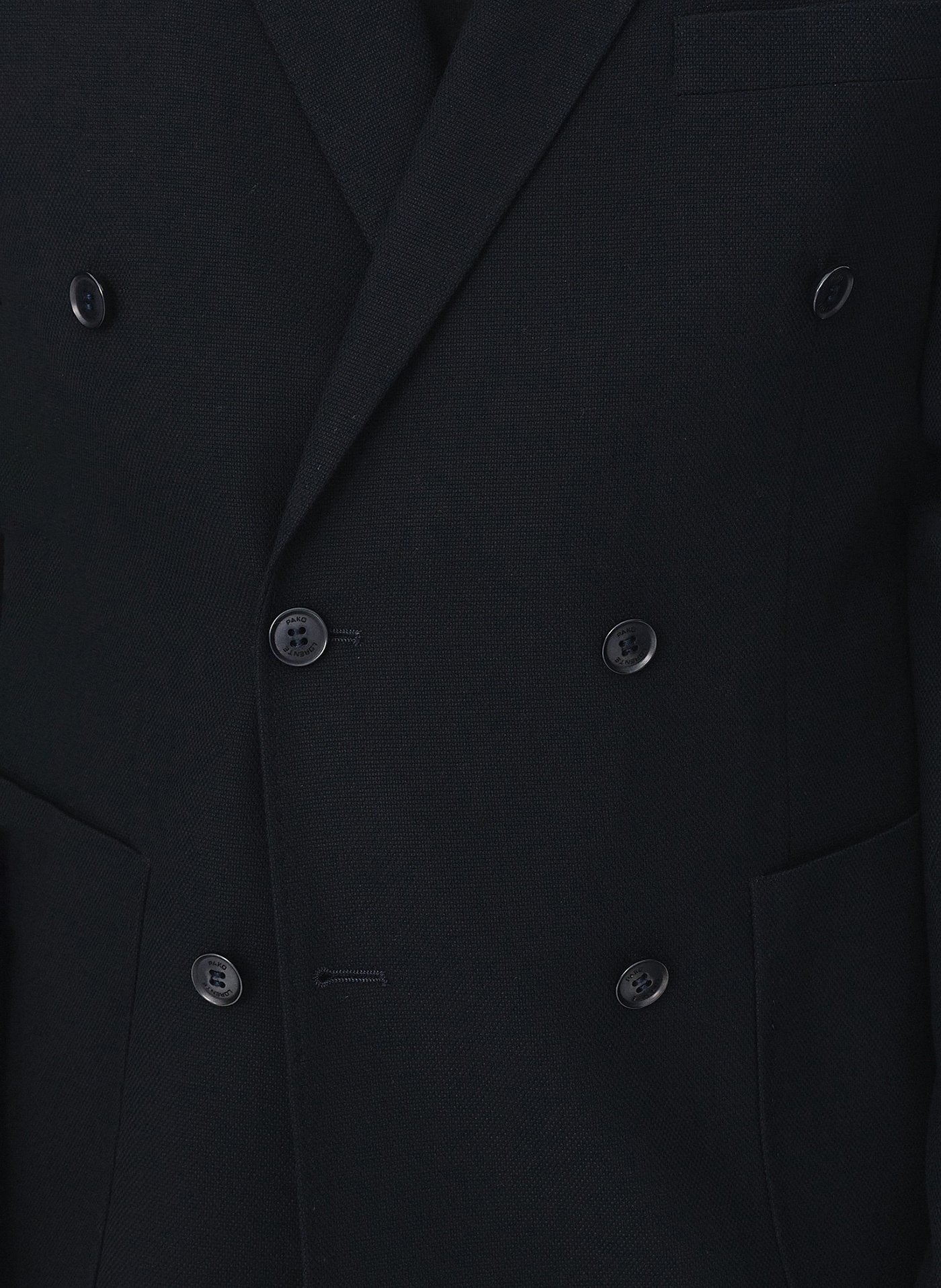Granatowa dwurzędowa marynarka męska - Pako Lorente