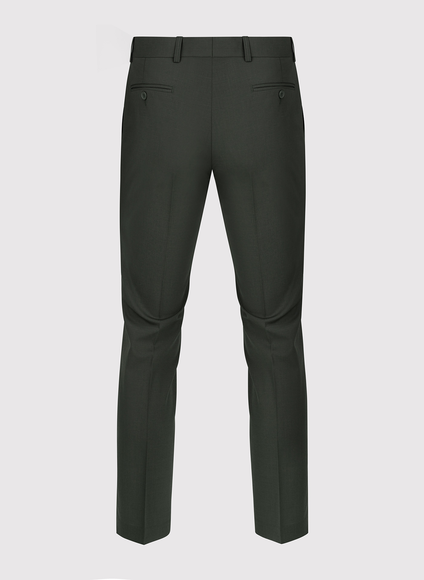 Ciemnozielone spodnie garniturowe z wełną - Pako Lorente