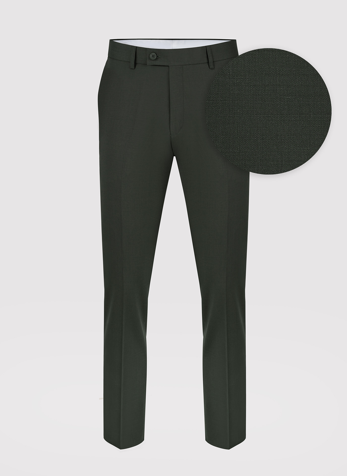 Ciemnozielone spodnie garniturowe z wełną - Pako Lorente