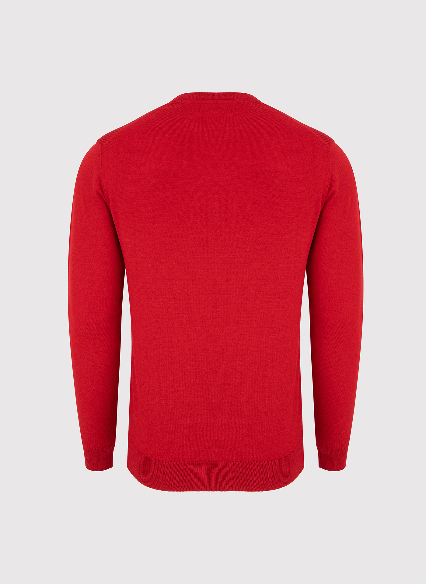 Czerwony męski sweter w serek - Pako Lorente
