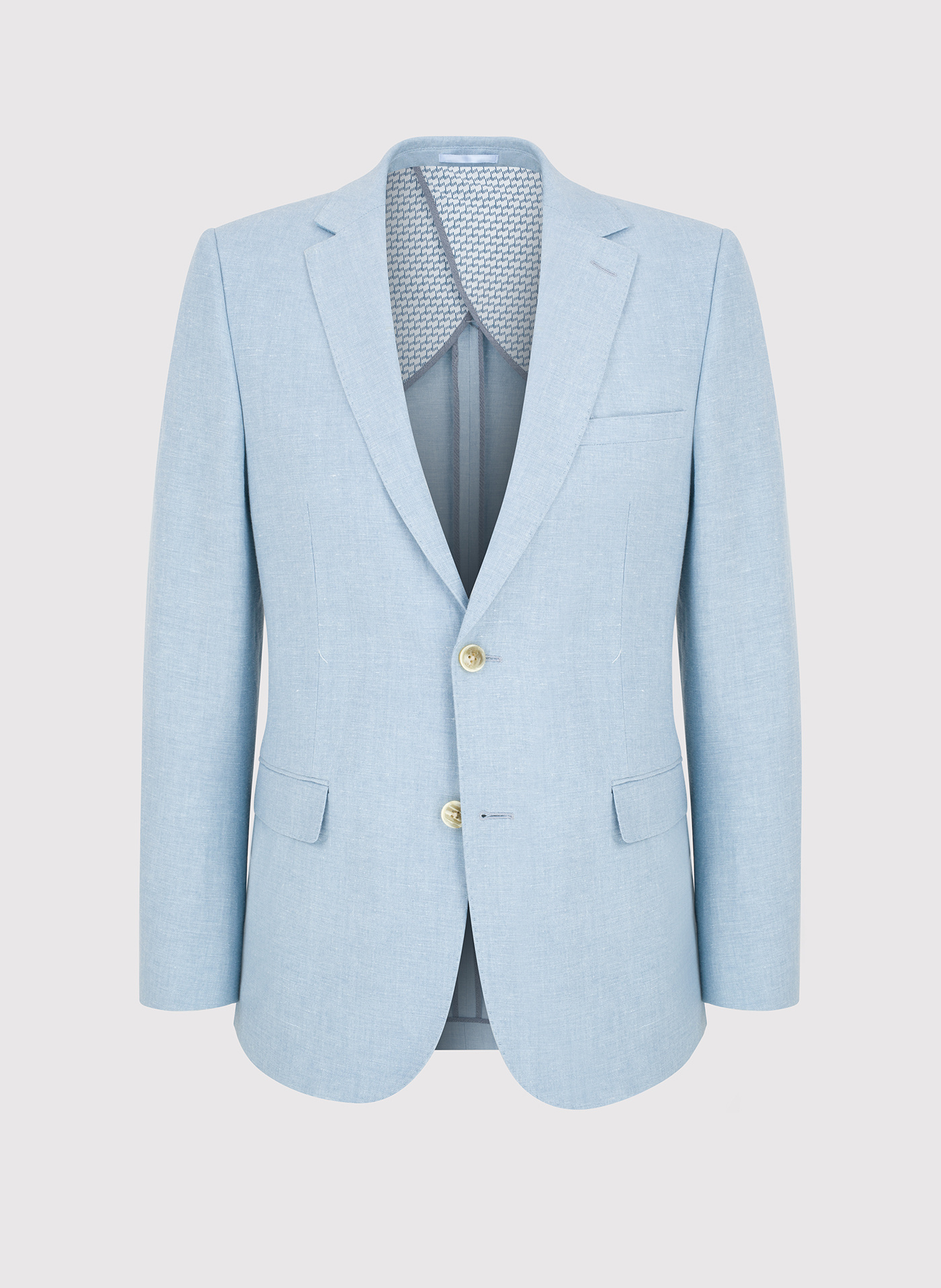 Lniana marynarka męska w kolorze niebieskim - Pako Lorente