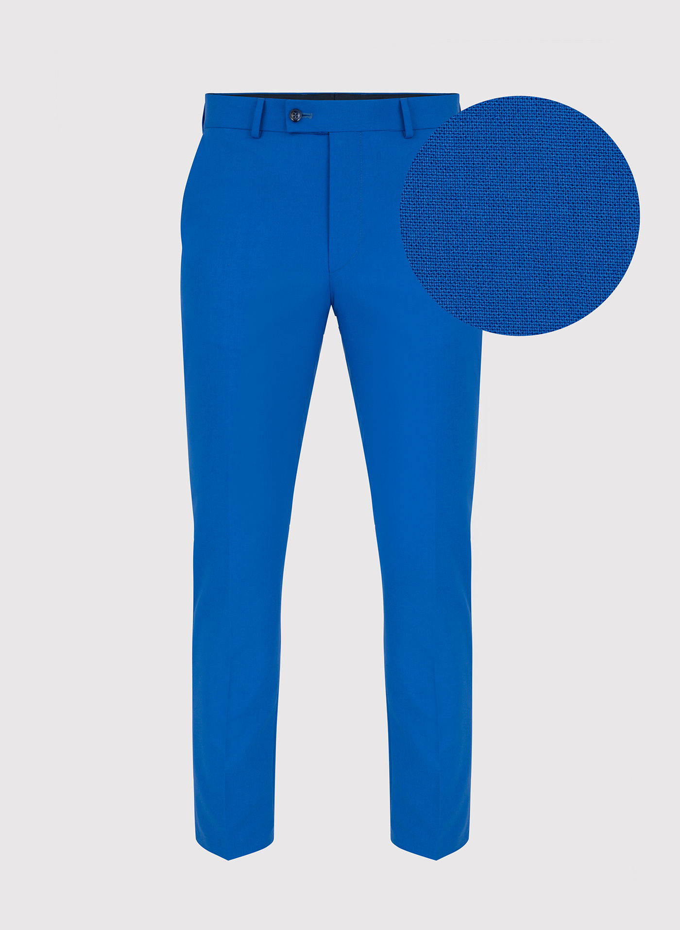 Niebieskie spodnie garniturowe P22SF-6G-020-N-S - Pako Lorente