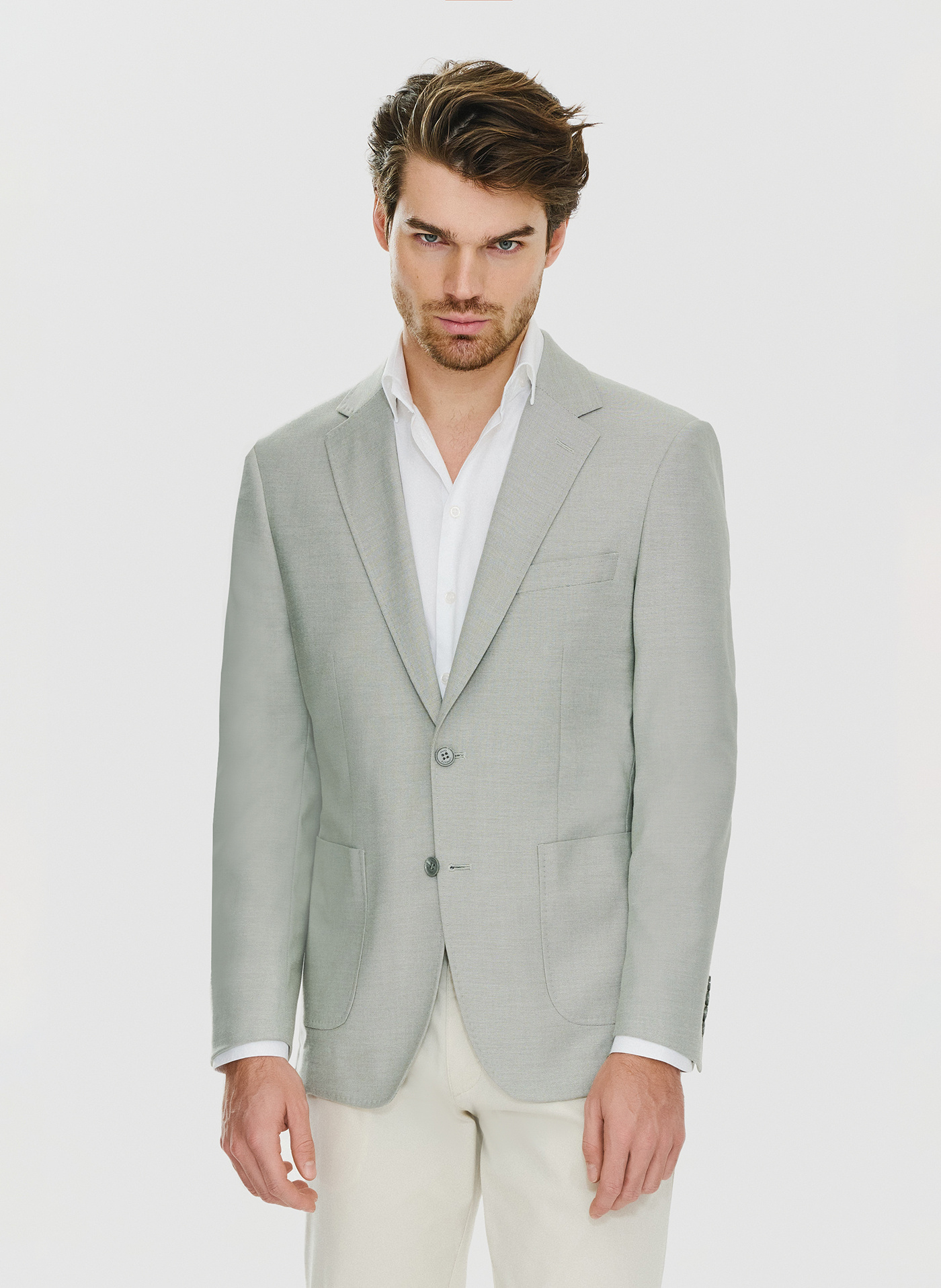 Zielona marynarka męska bez podszewki - Pako Lorente