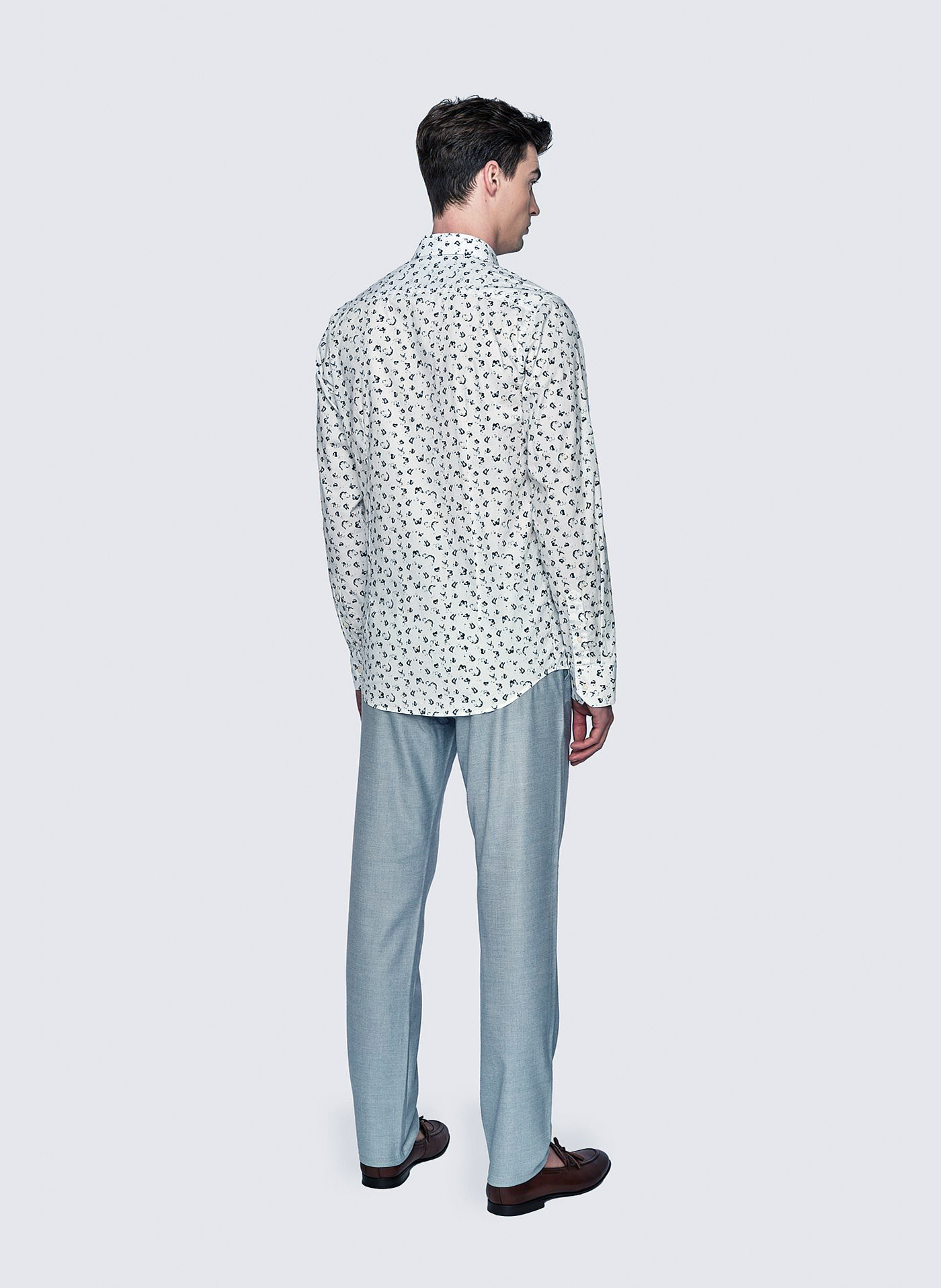 Błękitne spodnie męskie P23SF-WX-002-S-0 - Pako Lorente