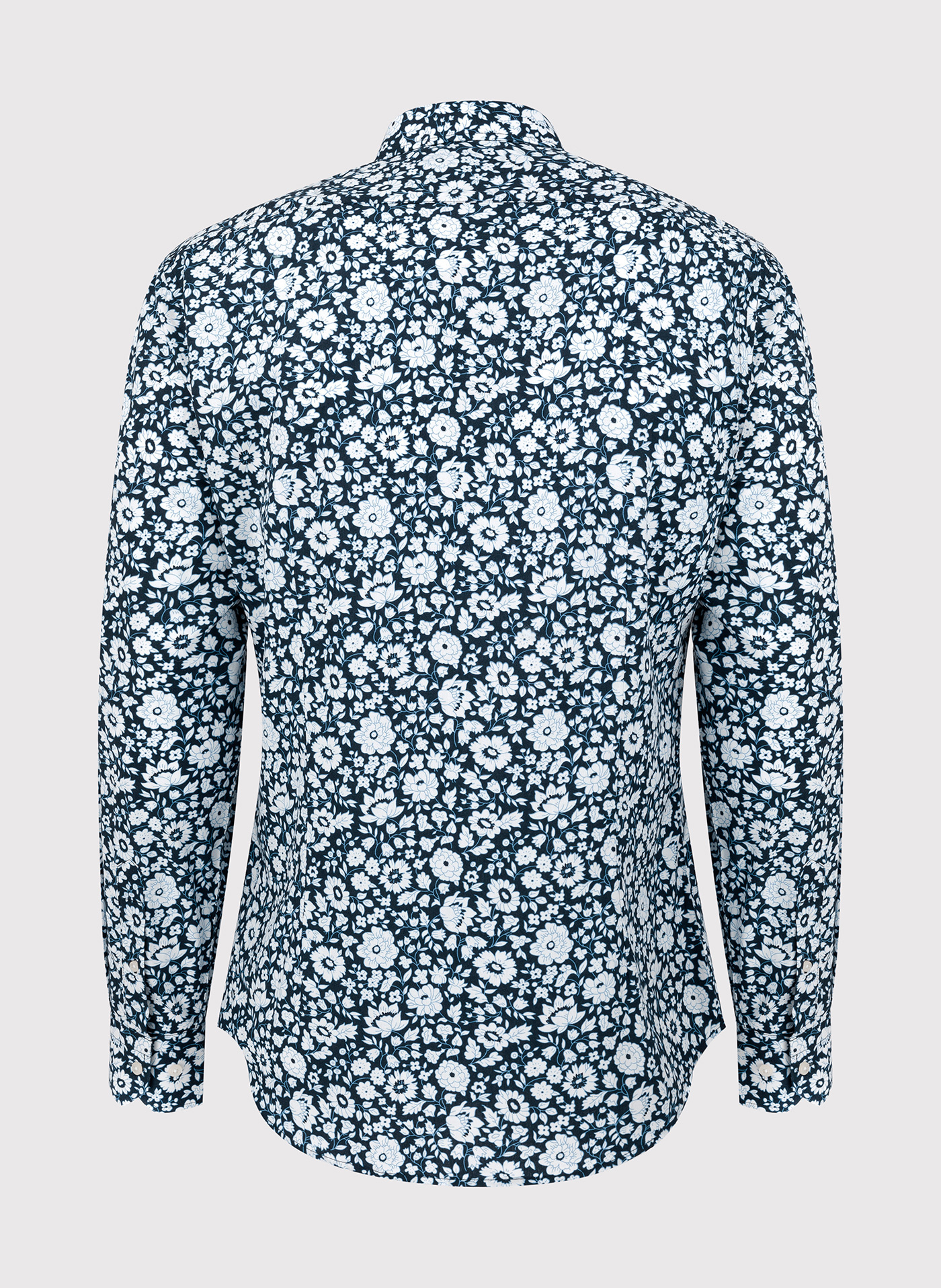 Czarna koszula w białe kwiaty - Pako Lorente