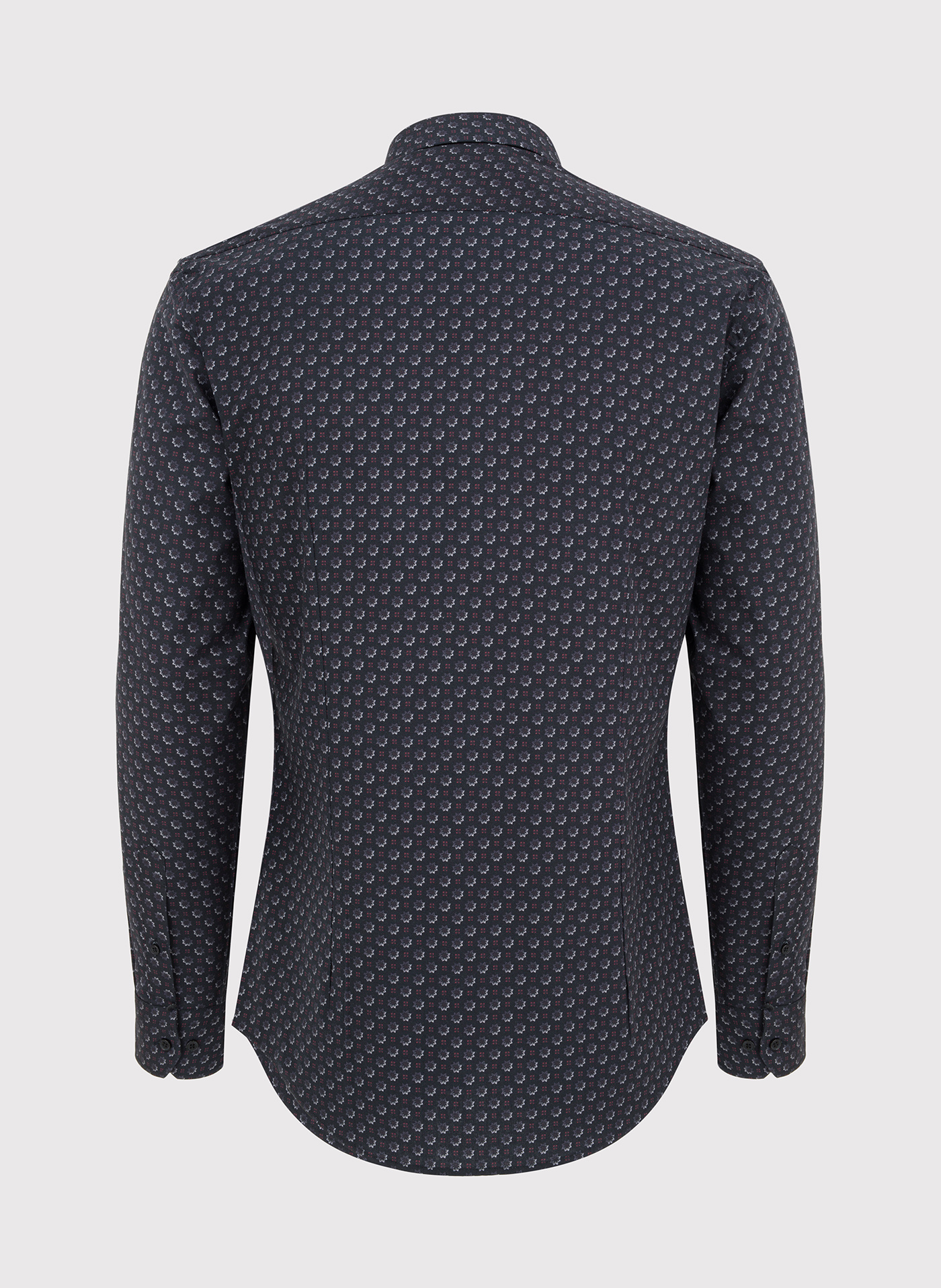 Koszula męska we wzorki długi rękaw - Pako Lorente