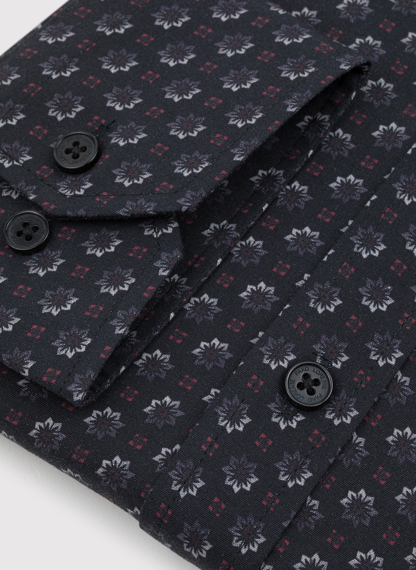 Koszula męska we wzorki długi rękaw - Pako Lorente