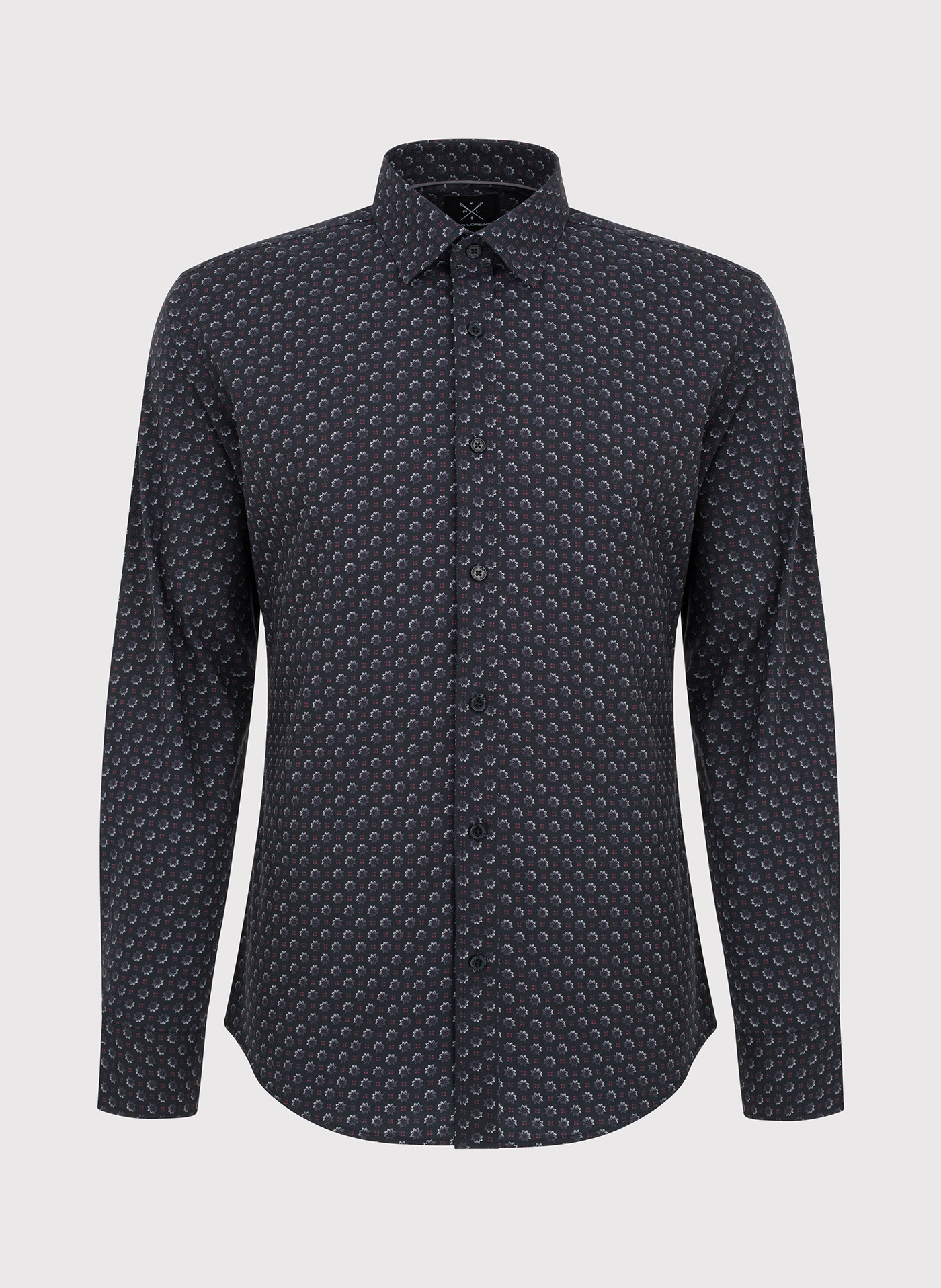 Koszula męska we wzorki długi rękaw - Pako Lorente