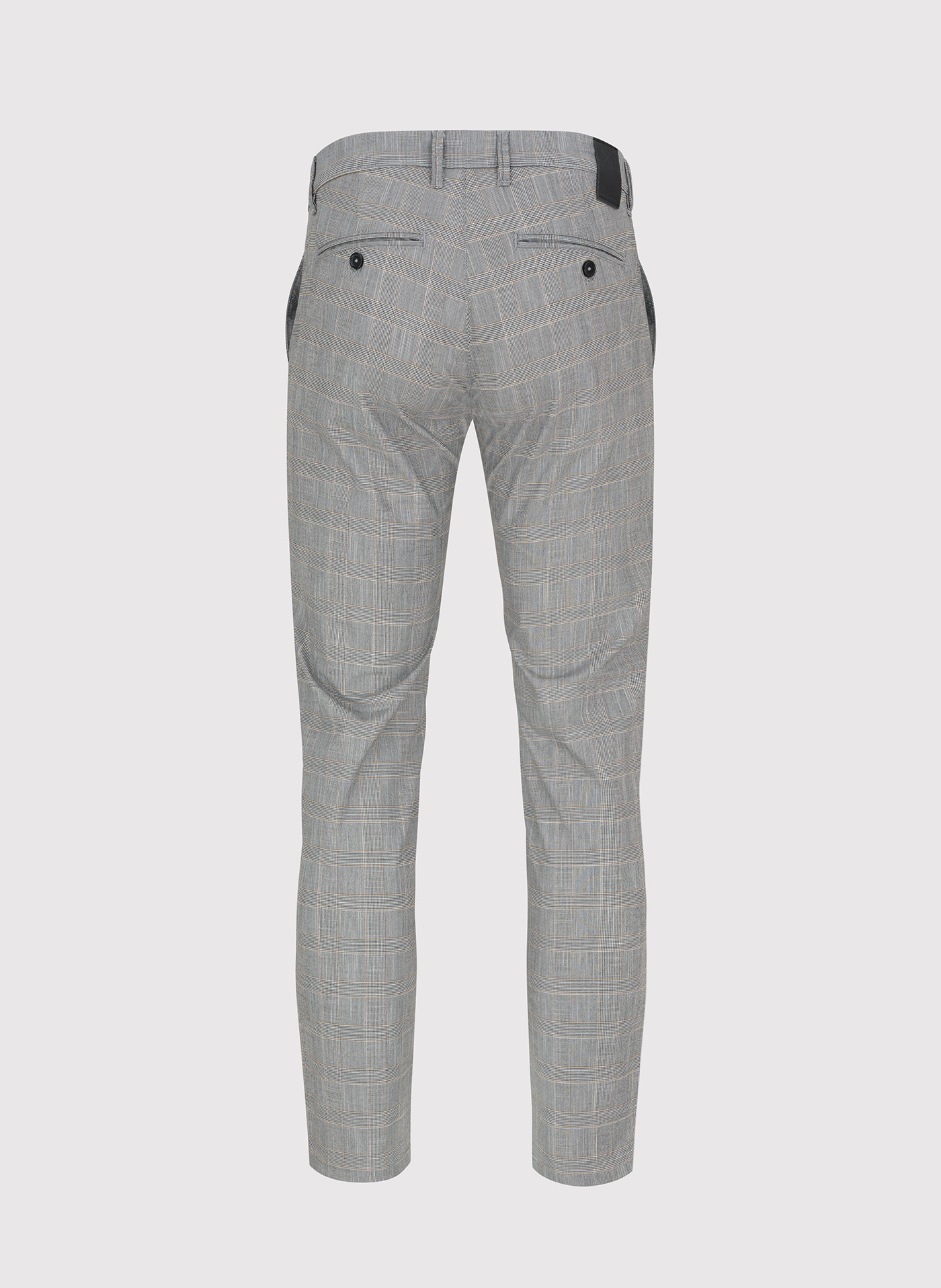 Szare męskie spodnie w kratkę P23SF-WX-010-S-S - Pako Lorente - Pako Lorente