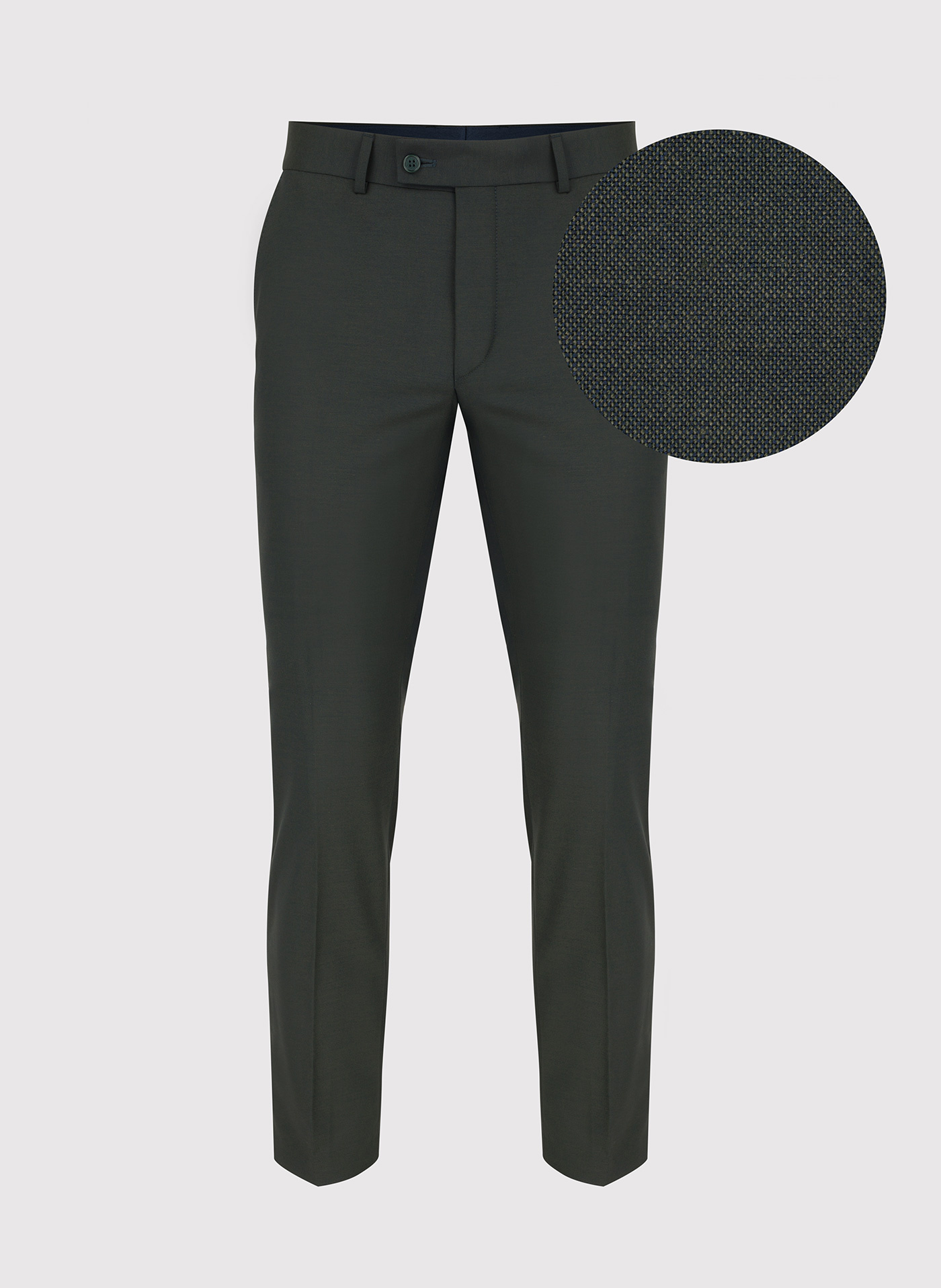 Zielone spodnie garniturowe P22SF-6G-022-Z-S - Pako Lorente