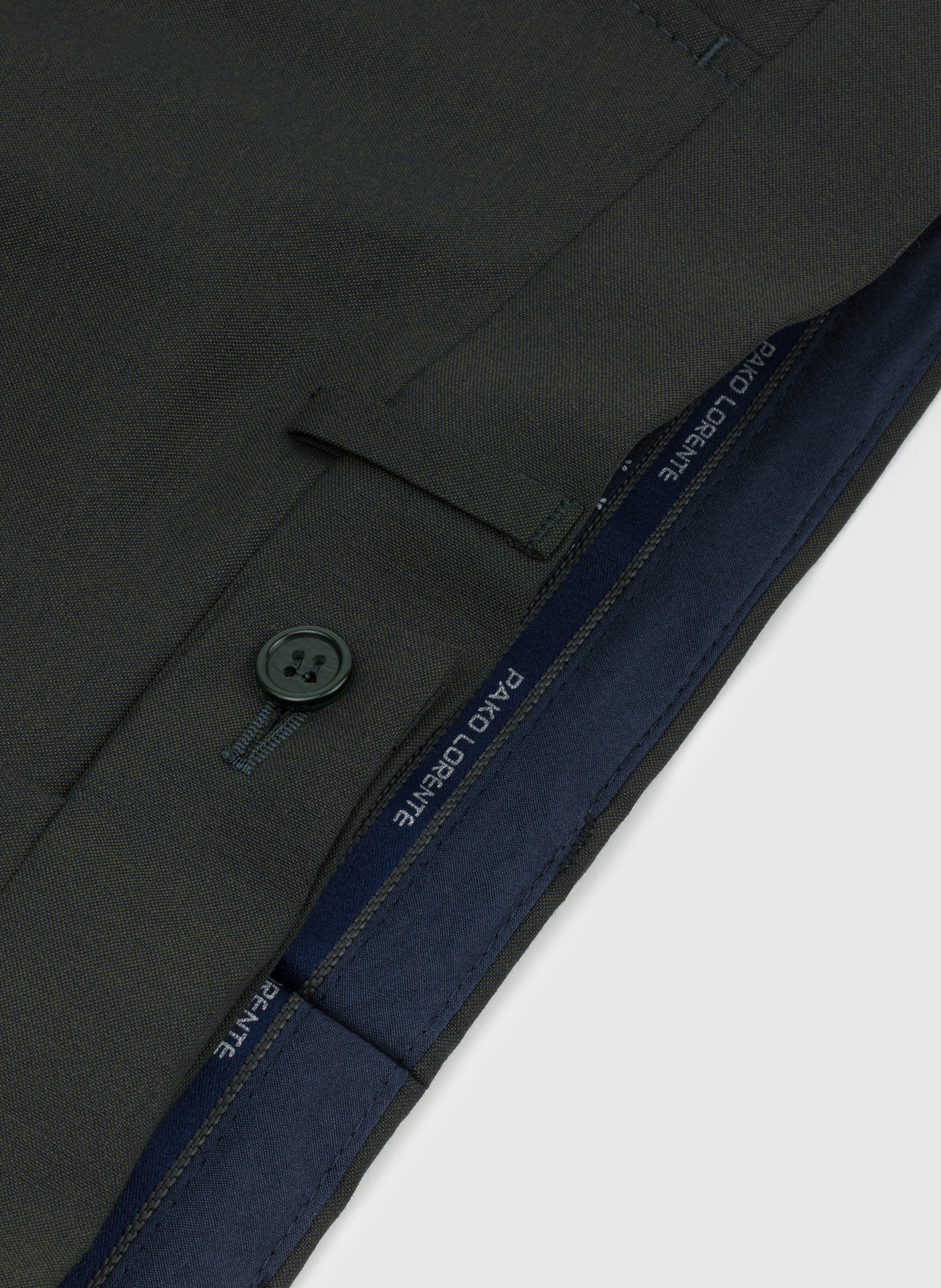 Zielone spodnie garniturowe P22SF-6G-022-Z-S - Pako Lorente