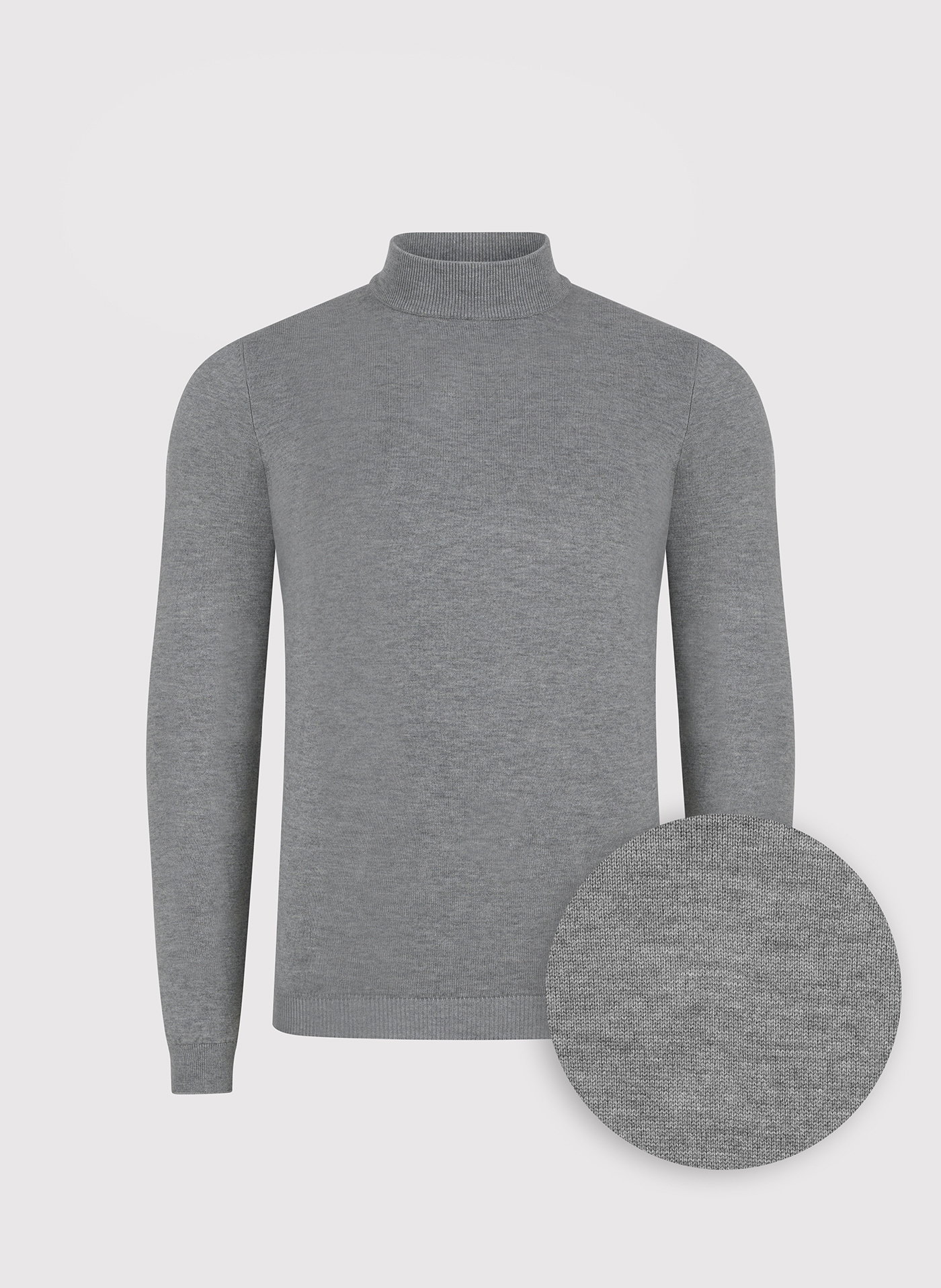 PAKO LORENTE - Półgolf męski w szarym kolorze - Pako Lorente