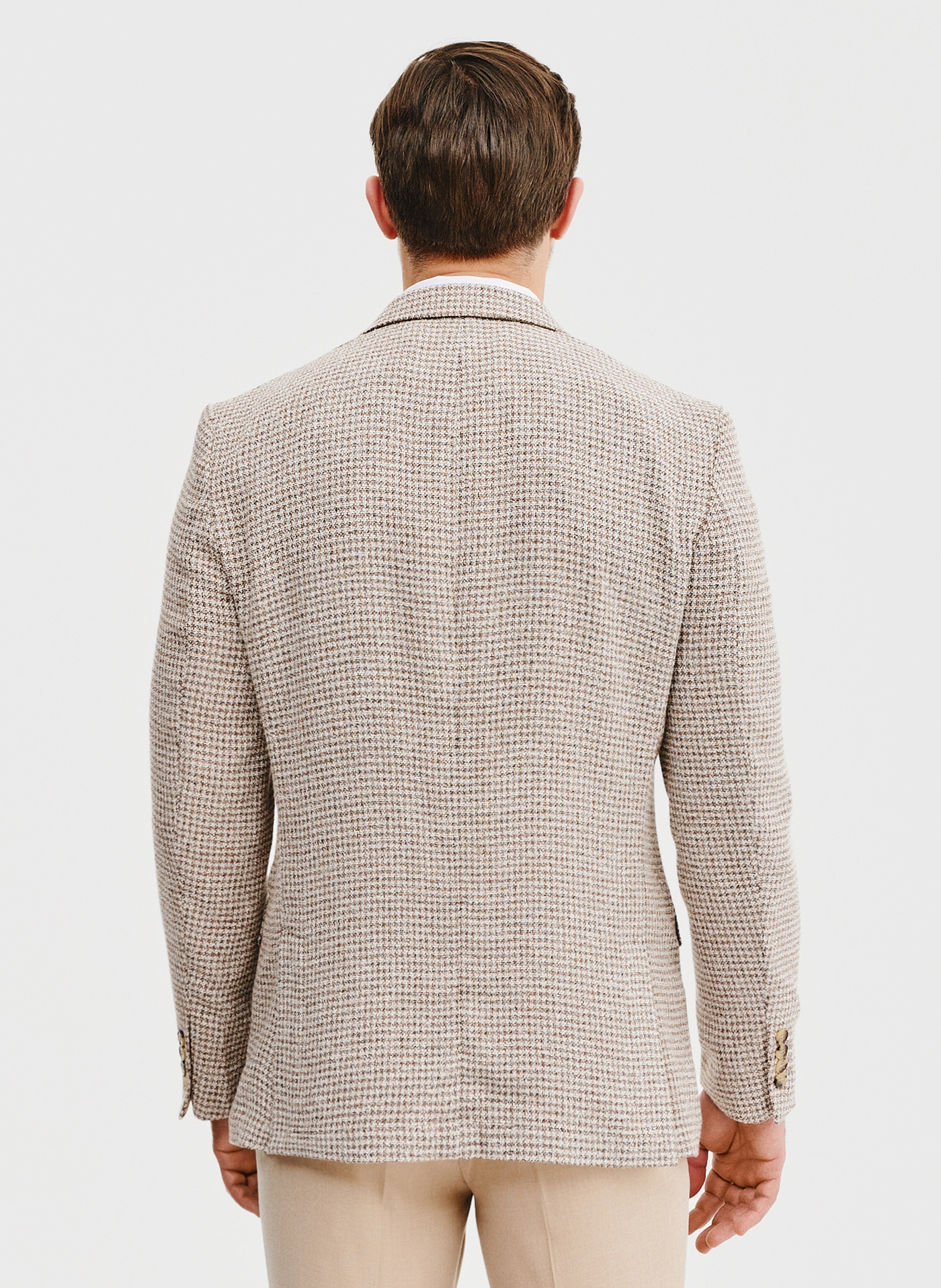 Brązowa marynarka w pepitkę - Pako Lorente