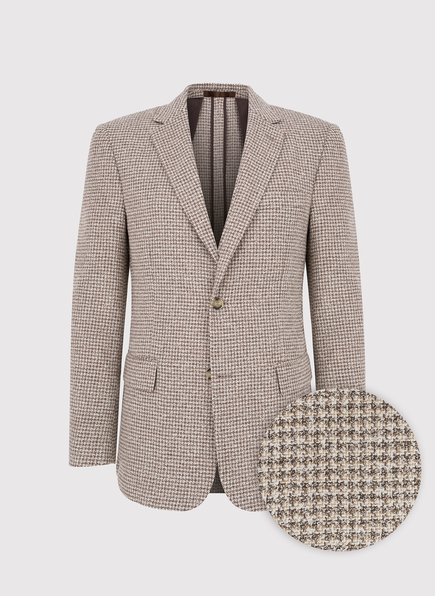 Brązowa marynarka w pepitkę - Pako Lorente