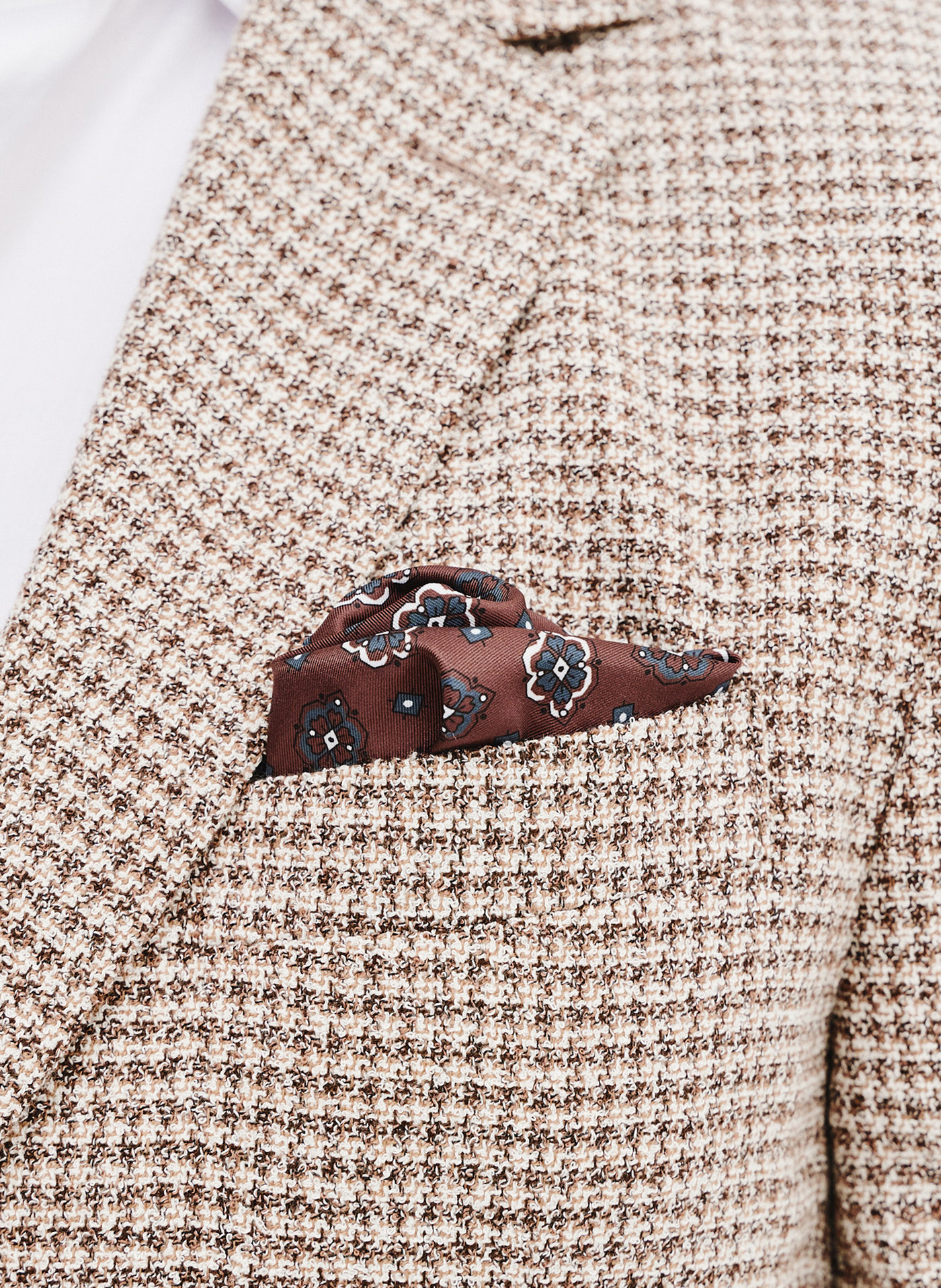 Brązowa marynarka w pepitkę - Pako Lorente