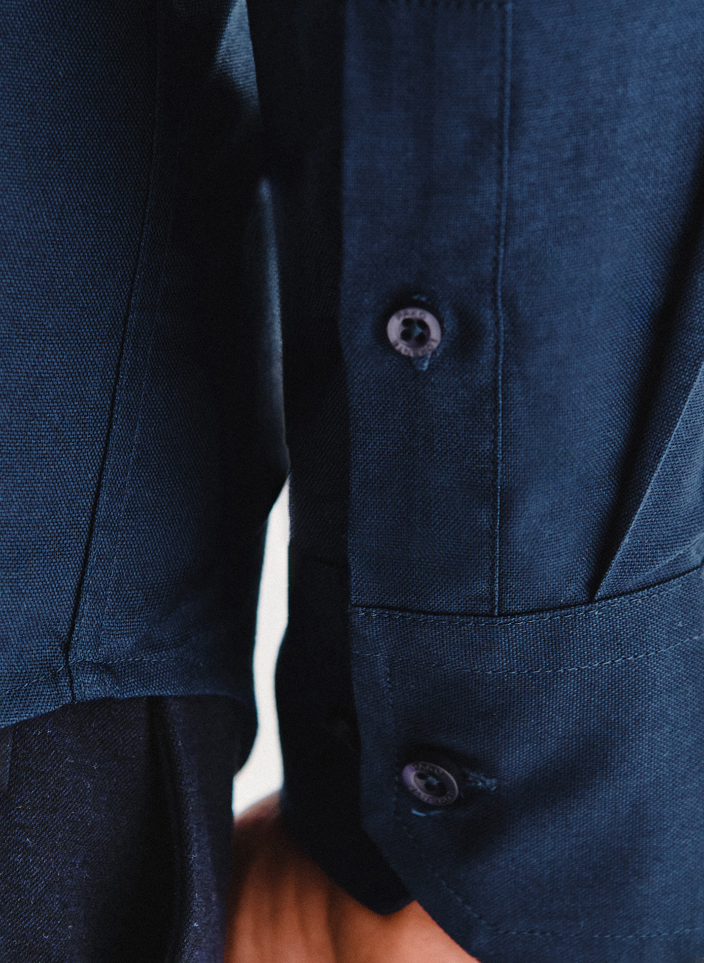 Granatowa bawełniana koszula męska - Pako Lorente