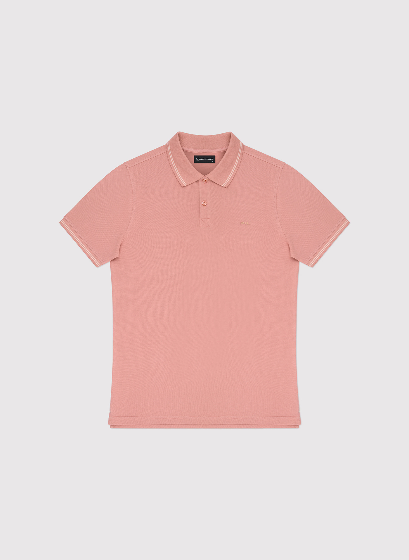 T-shirt polo w kolorze koralowym - Pako Lorente