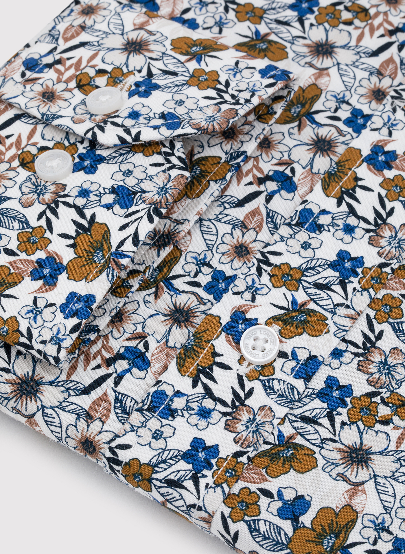 Biała koszula w kwiaty - Pako Lorente