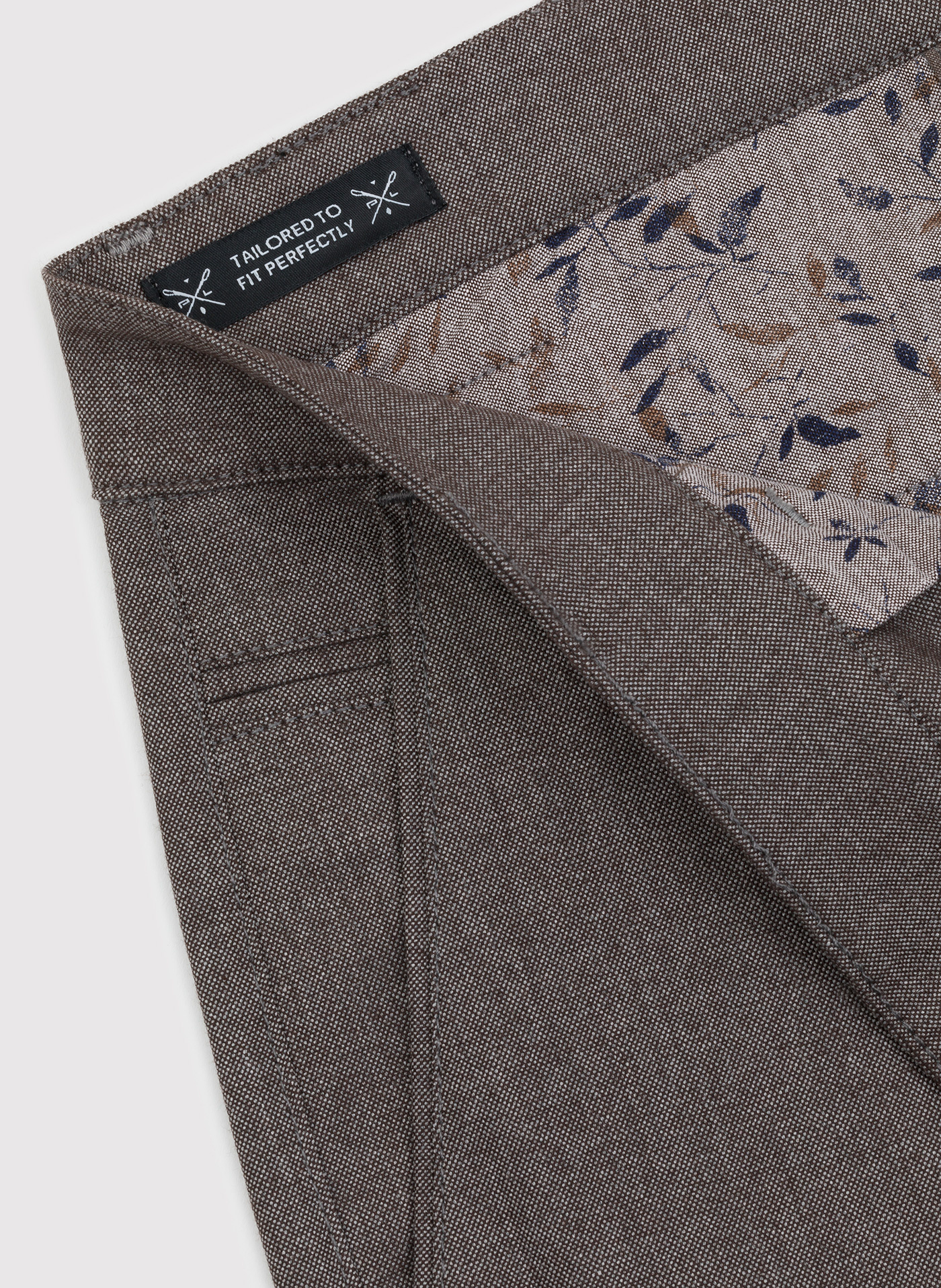 Brązowe casualowe spodnie męskie - Pako Lorente