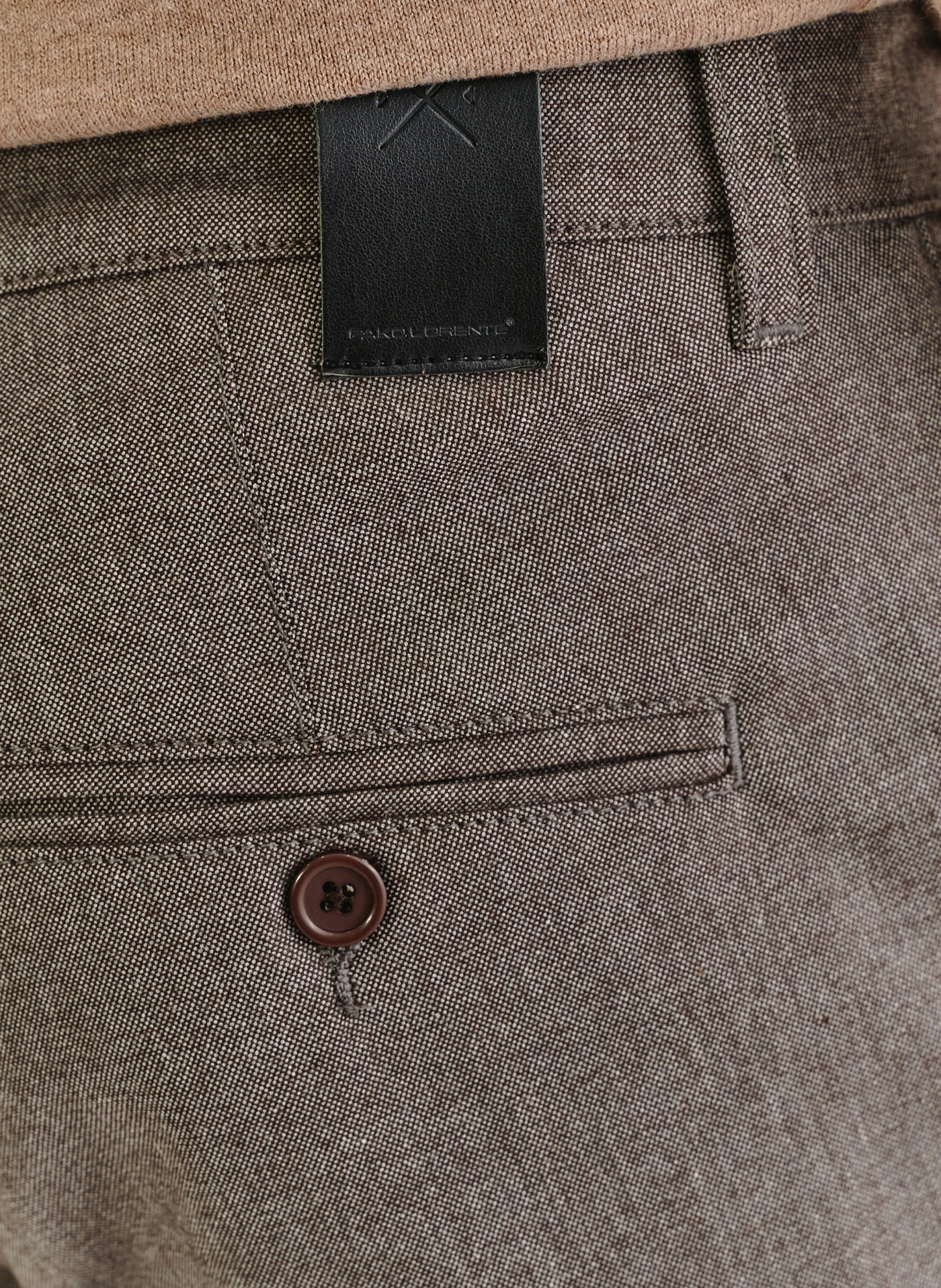 Brązowe casualowe spodnie męskie - Pako Lorente