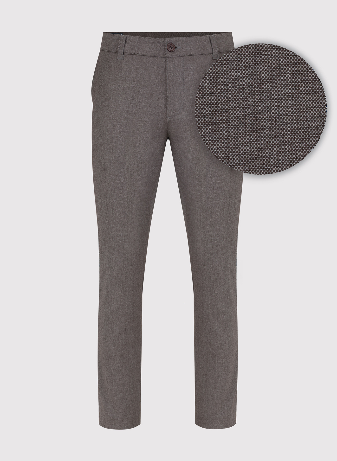 Brązowe casualowe spodnie męskie - Pako Lorente