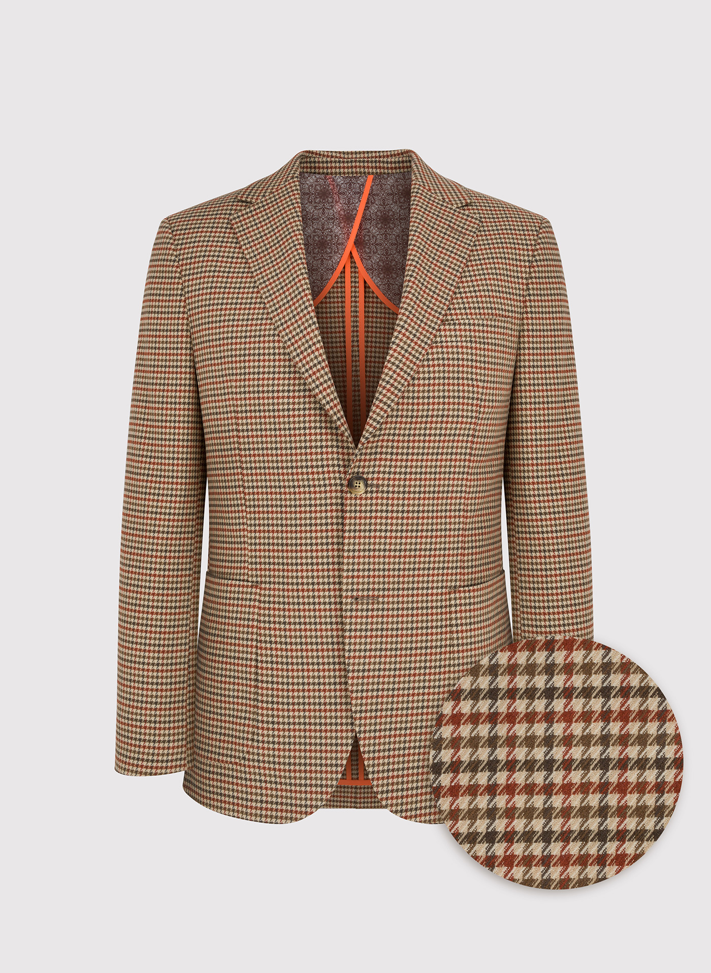 PAKO LORENTE - Beżowa marynarka w pepitkę - Pako Lorente