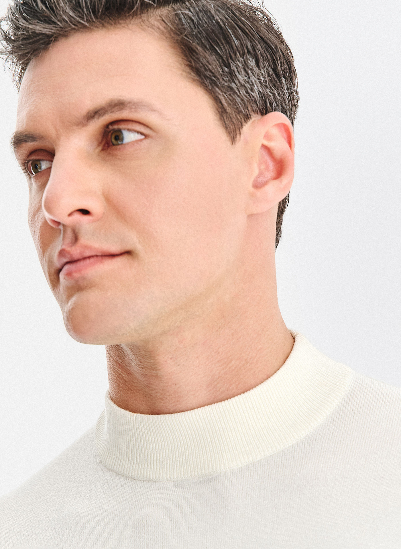 PAKO LORENTE - Półgolf męski w białym kolorze - Pako Lorente