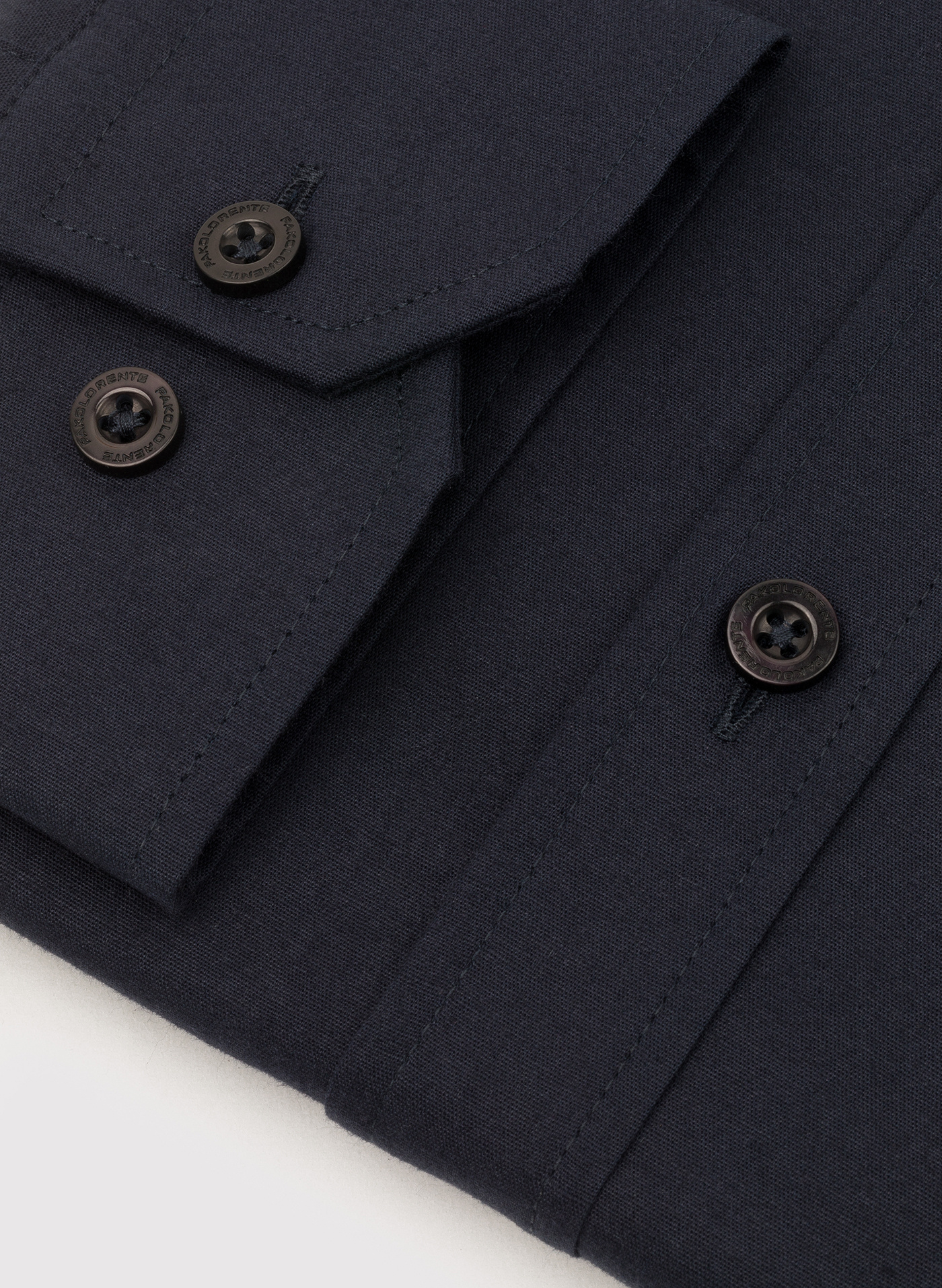 Granatowa gładka koszula męska - Pako Lorente