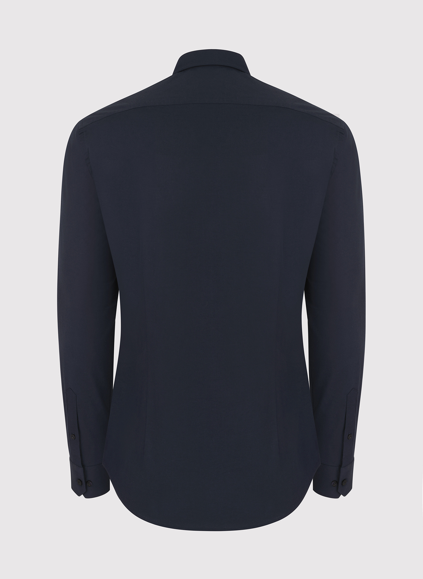 Granatowa gładka koszula męska - Pako Lorente